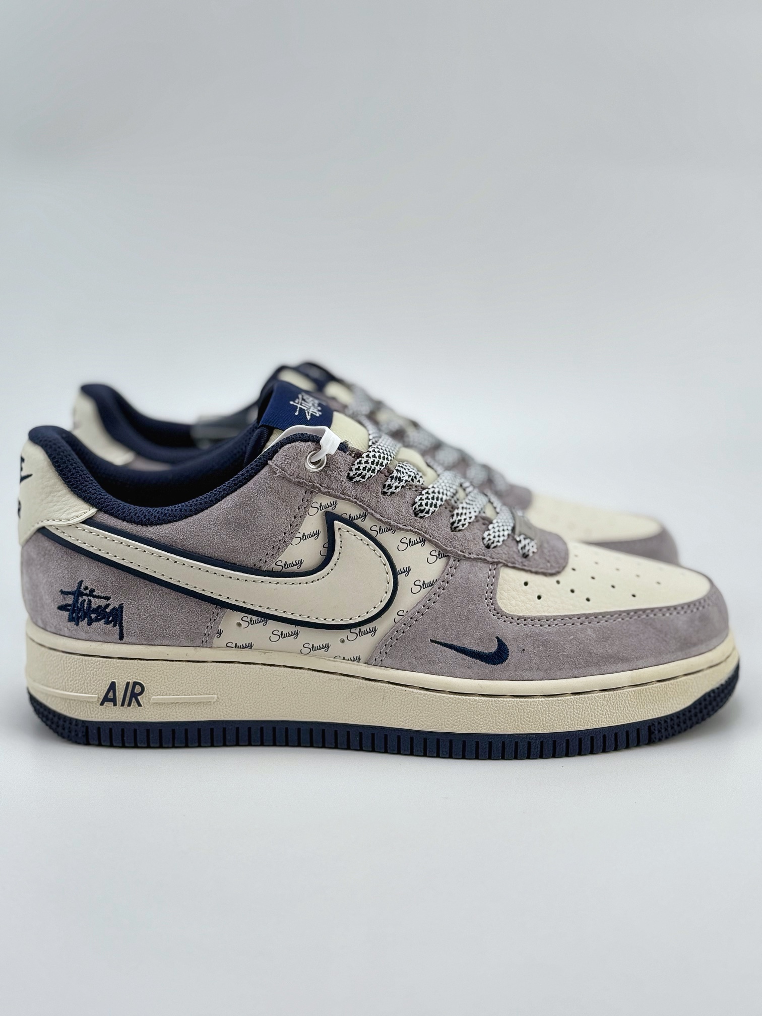 Nike Air Force 1 Low 07 x Stussy 米灰蓝小钩满天星 SJ6698-006