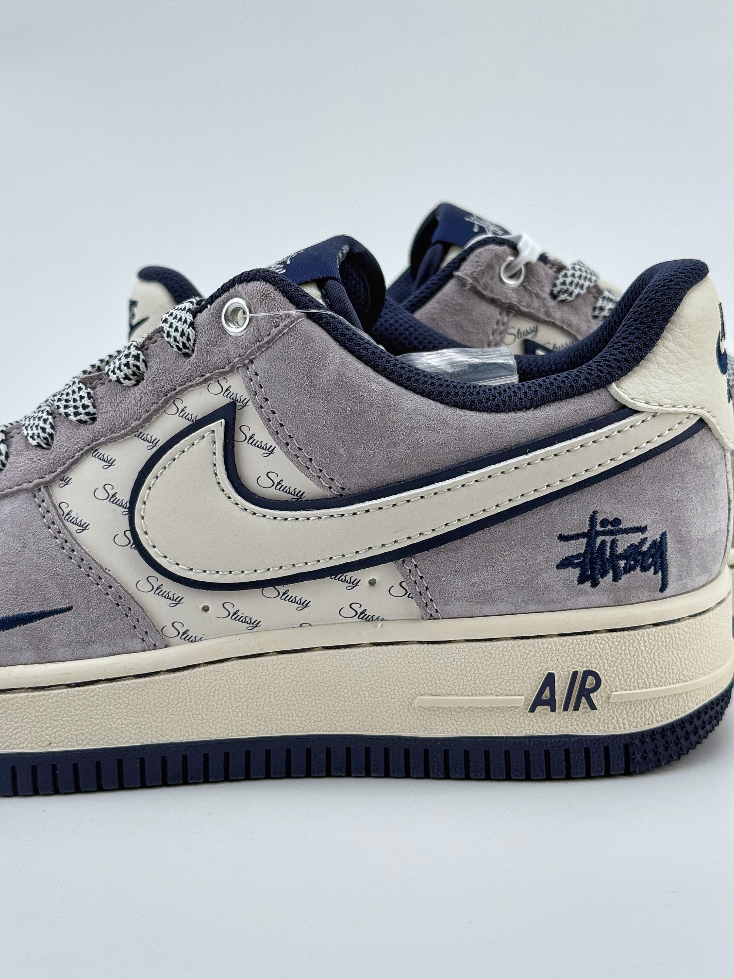 Nike Air Force 1 Low 07 x Stussy 米灰蓝小钩满天星 SJ6698-006