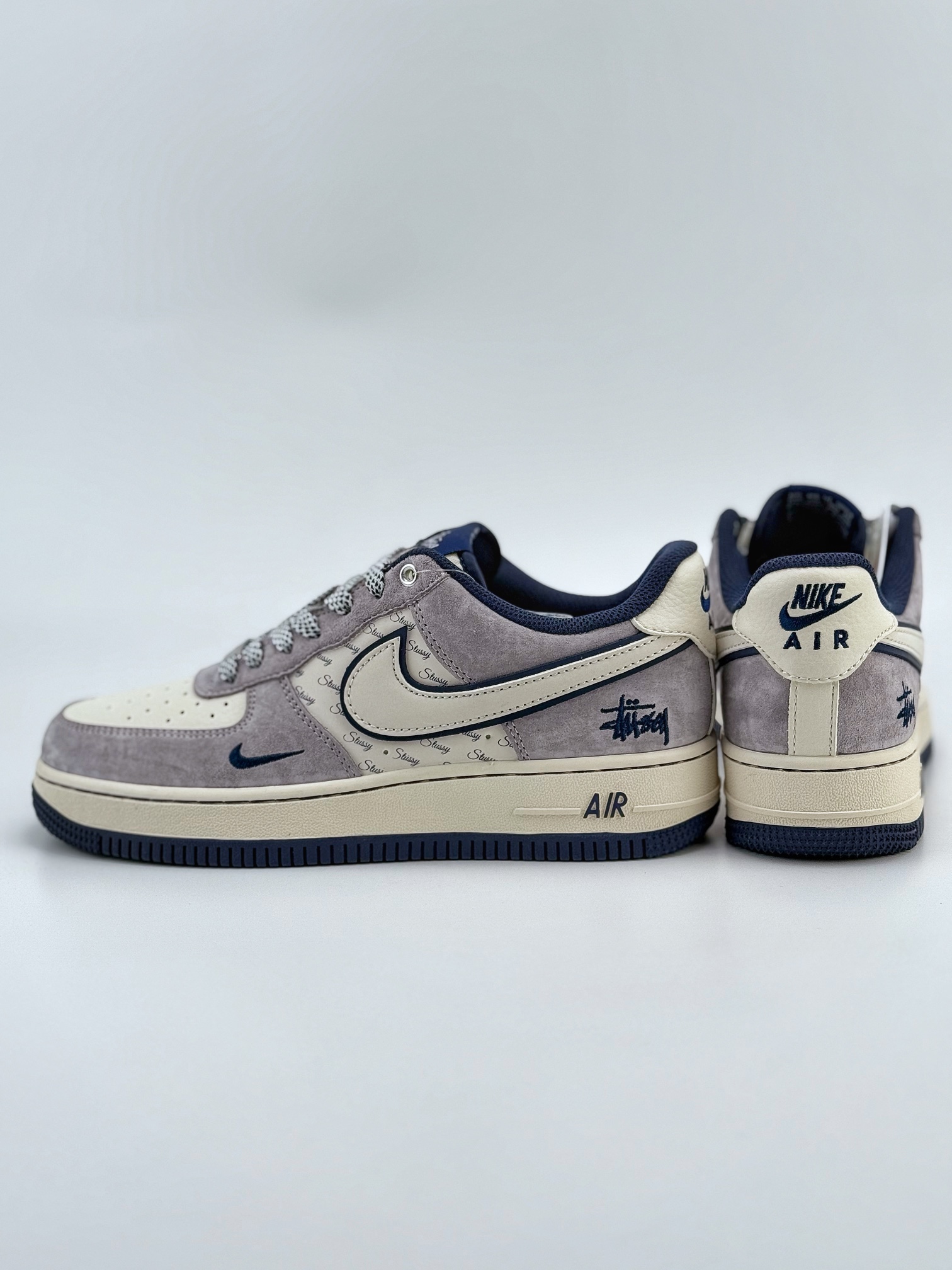 Nike Air Force 1 Low 07 x Stussy 米灰蓝小钩满天星 SJ6698-006