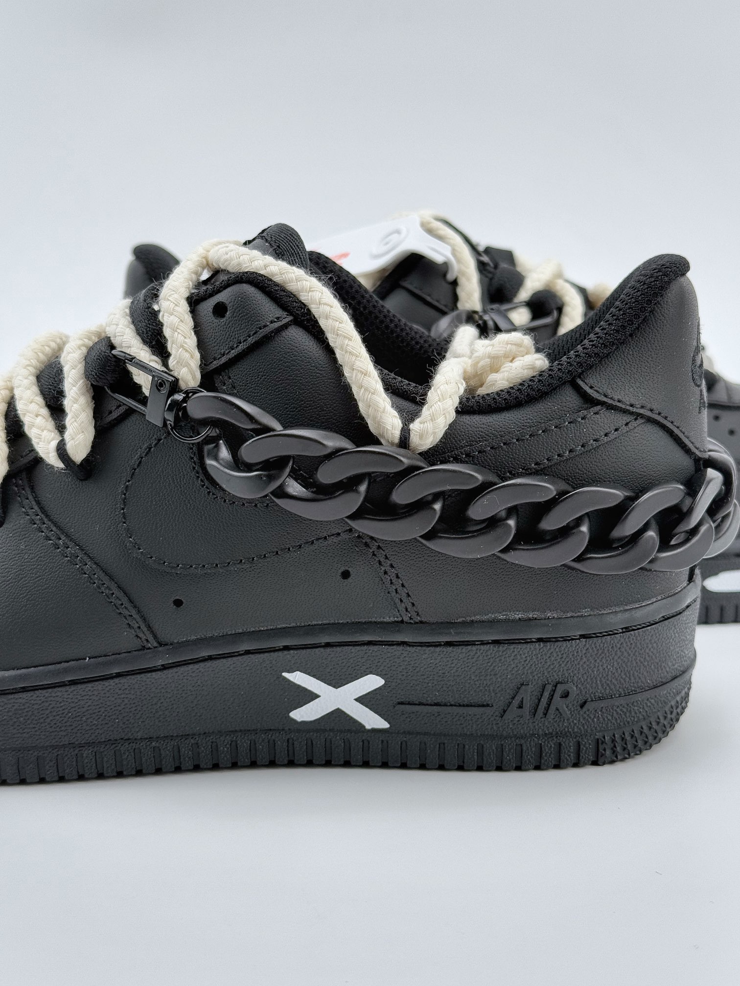 Nike Air Force 1 Low 07 链条黑武士麻绳绑带  CW2288-763