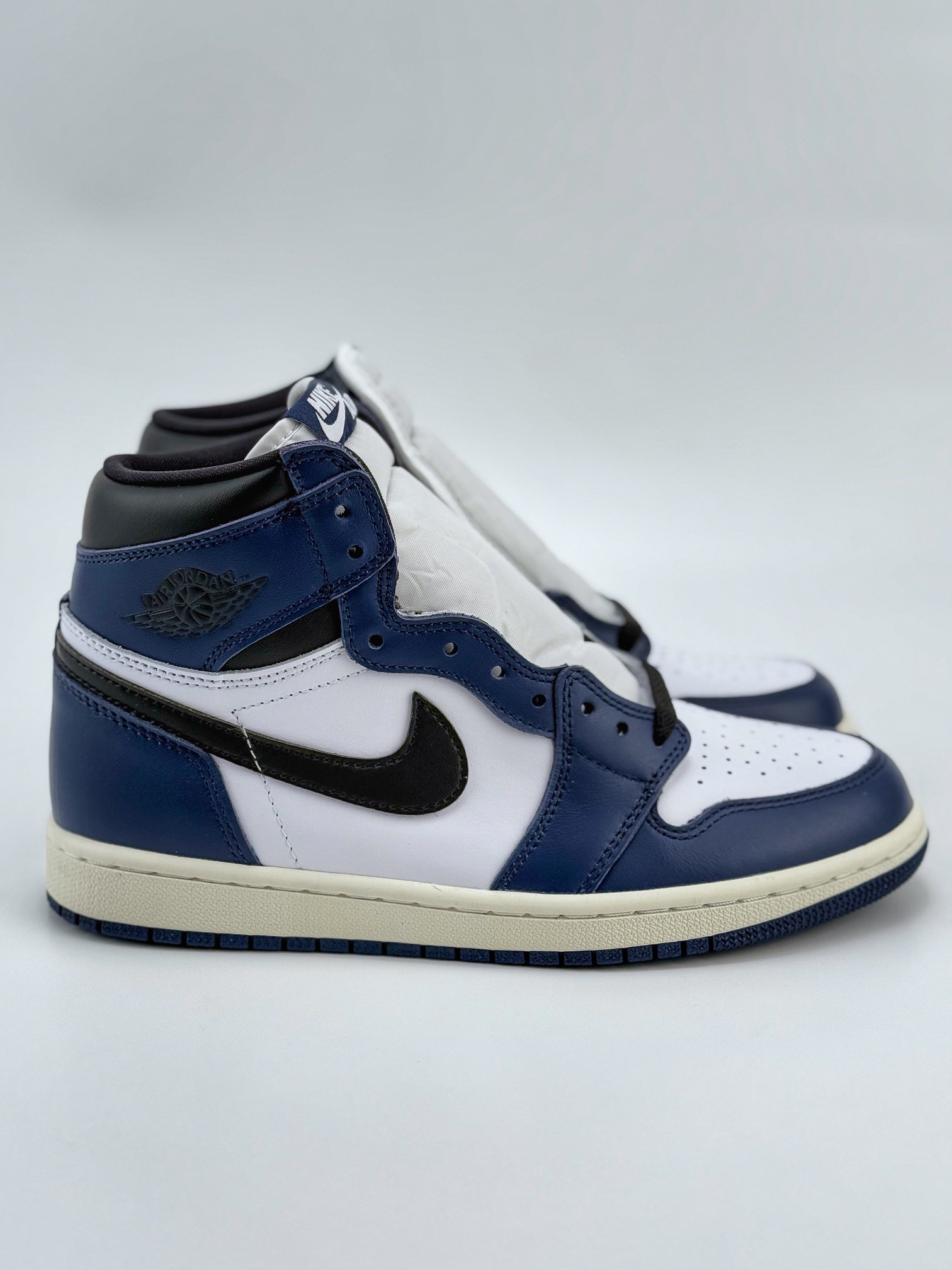 莞产原底面 市售性价比之王 Air Jordan 1 Retro High OG ”Midnight Navy” 蓝白 DZ5485-401