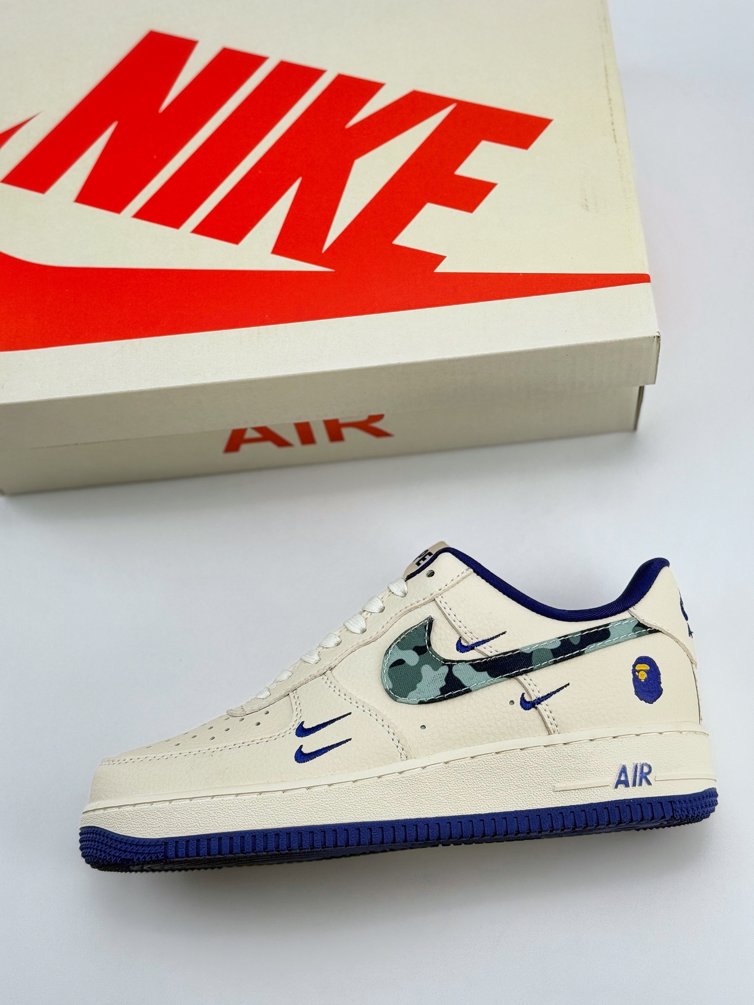 Nike Air Force 1 Low 07 x BAPE 米蓝四小钩  KK1988-036