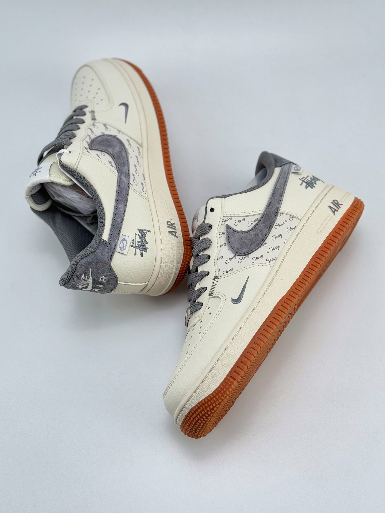 Nike Air Force 1 Low 07 x Stussy 米灰小钩满天星  XZ6188-256