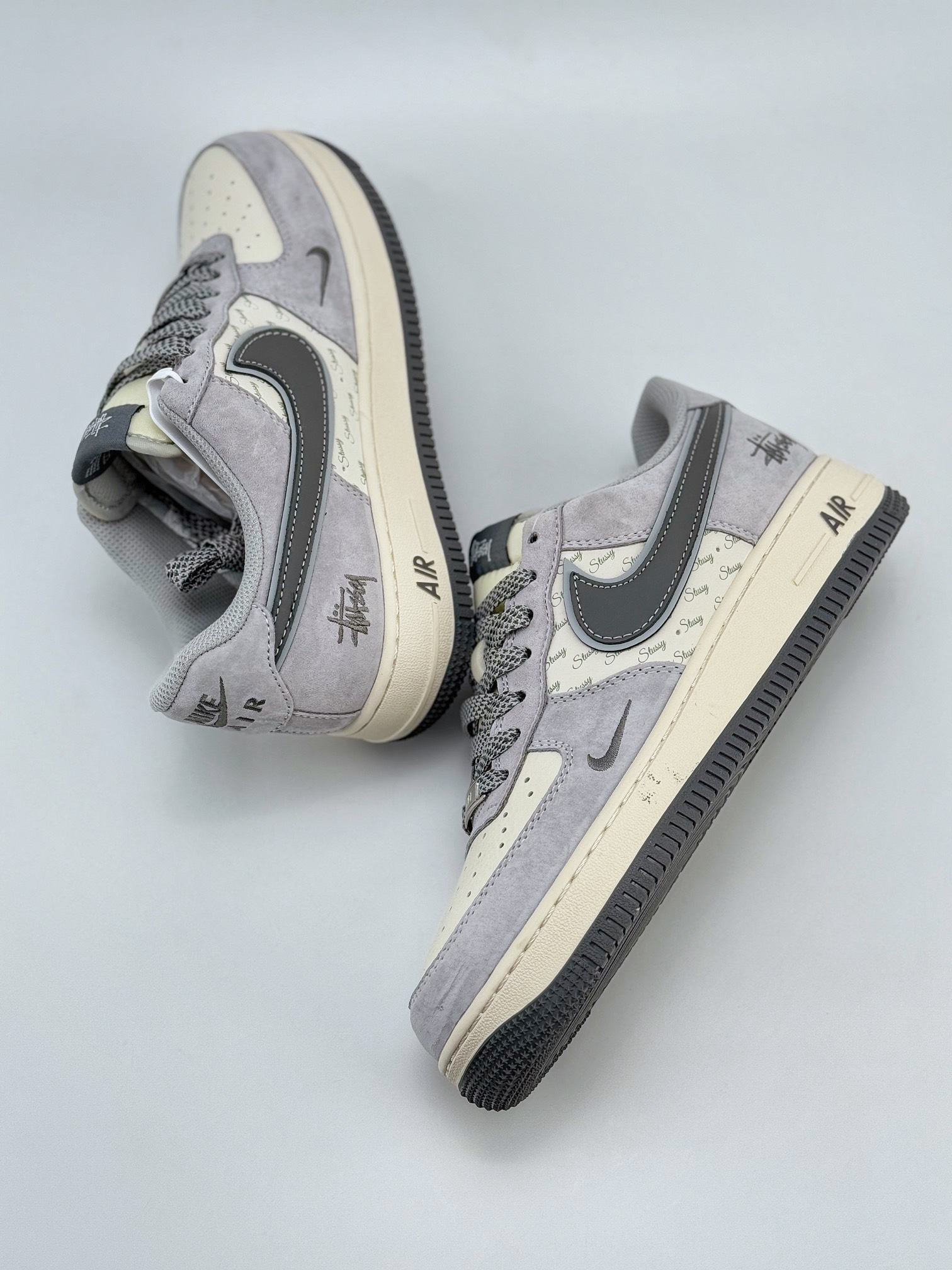 Nike Air Force 1 Low 07 x Stussy 米灰小钩满天星  XZ3318-066