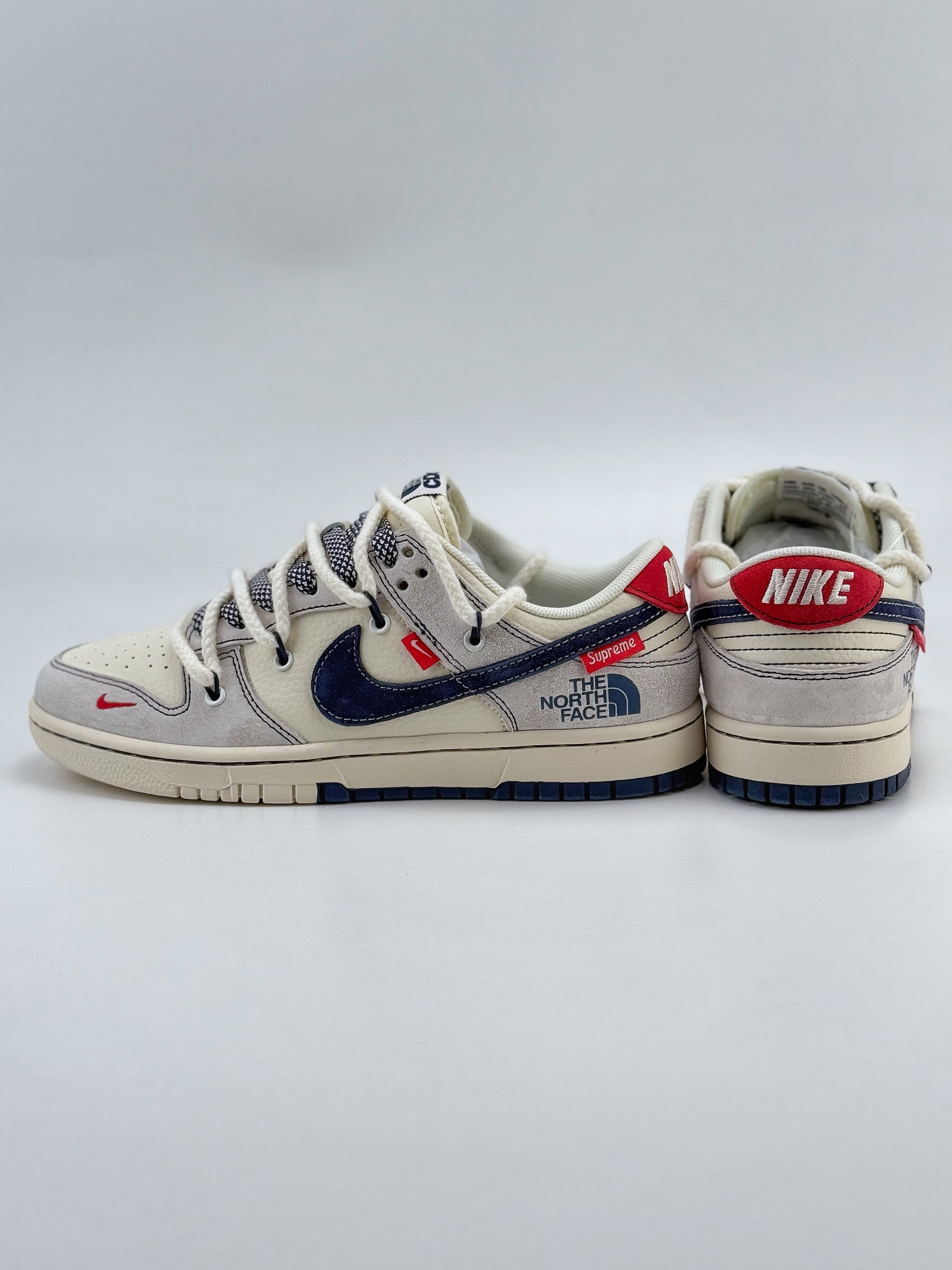 Nike SB Dunk Low x The North Face x Supreme x CDG 米蓝红小钩绑带满天星 YX5066-232