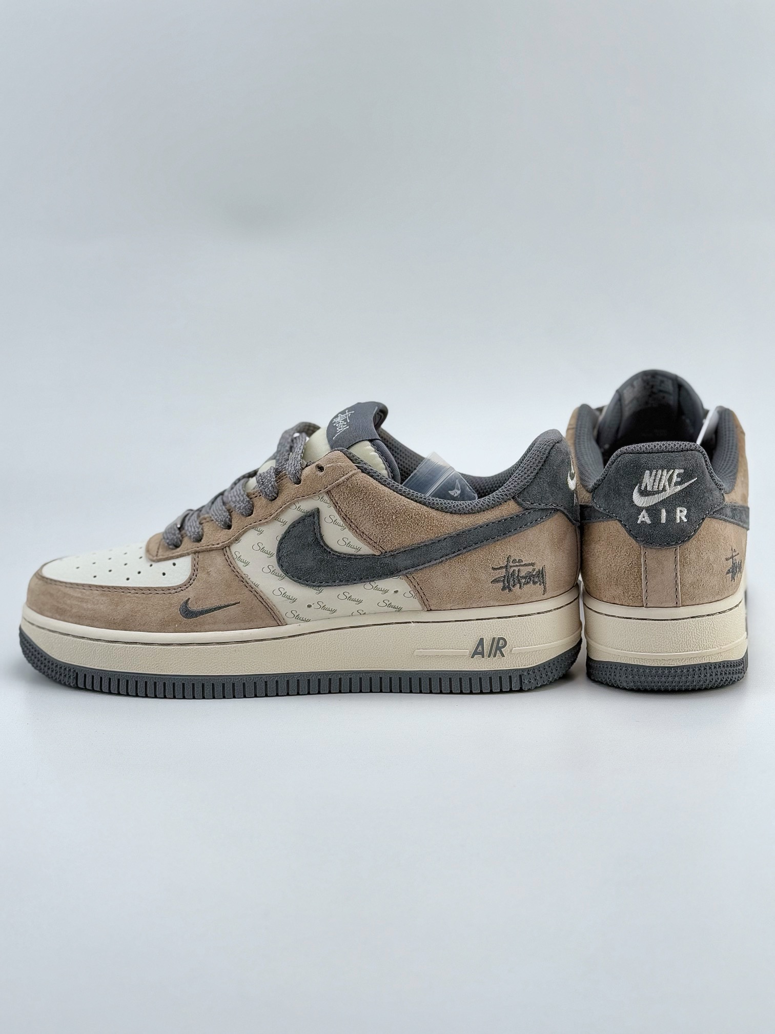 Nike Air Force 1 Low 07 x Stussy 米棕灰小钩满天星  XZ6188-888