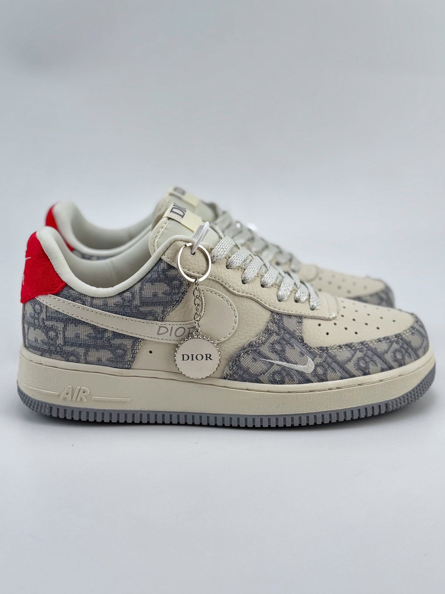 Nike Air Force 1 Low 07 x DIOR 米灰红小钩满天星 DF0188-021