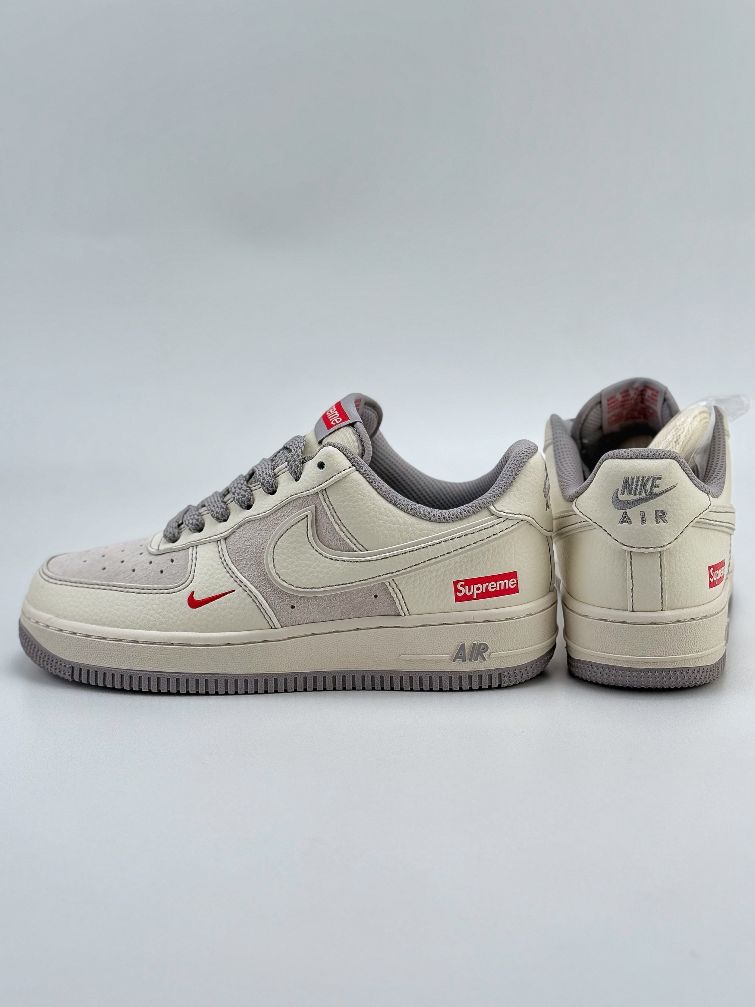 Nike Air Force 1 Low 07 x Supreme 白灰红小钩满天星  BB7518-011