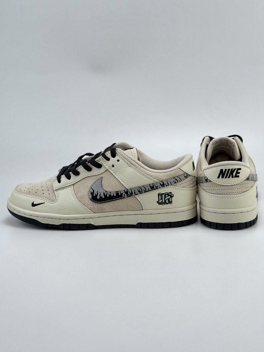 Nike SB Dunk Low x UNDEFEATED 白黑小钩火焰涂鸦  DJ2024-068