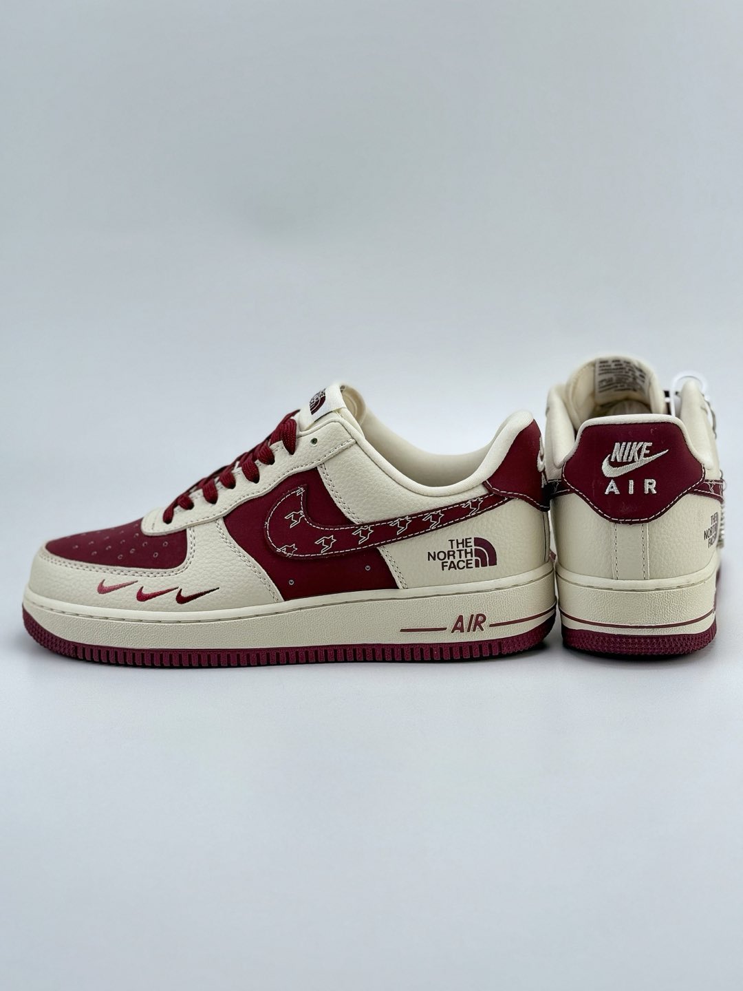 Nike Air Force 1 Low 07 x The North Face 白酒红三小钩  KK1988-042