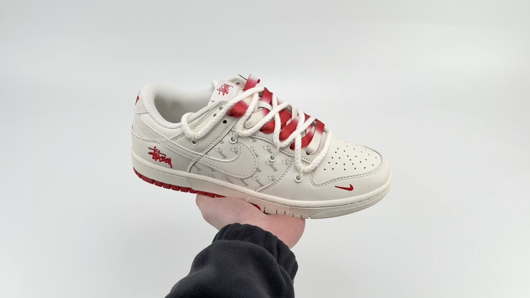 Appreciation of High Definition Videos 👏🏿Nike SB Dunk Low x Stussy White a - Comprehensive