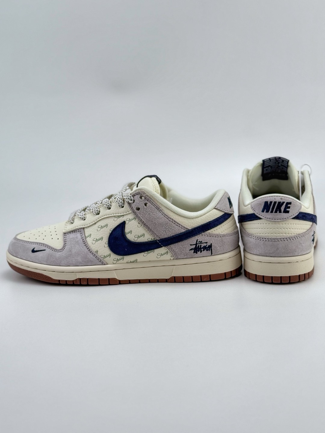 Nike SB Dunk Low x Stussy 米灰蓝小钩满天星 XS1086-012