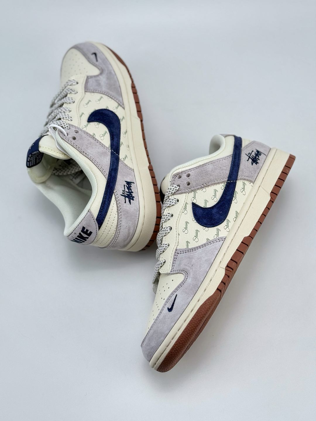 Nike SB Dunk Low x Stussy 米灰蓝小钩满天星 XS1086-012