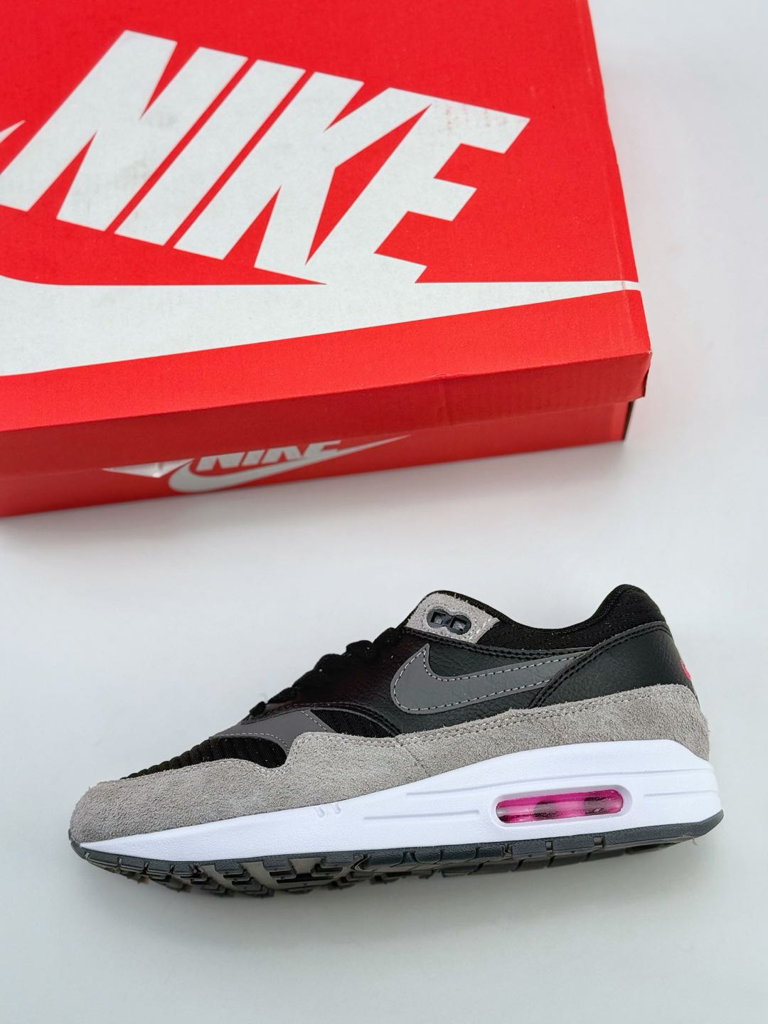 Nike Air Max 1 黑灰 复古休闲跑步鞋  HJ9292-070