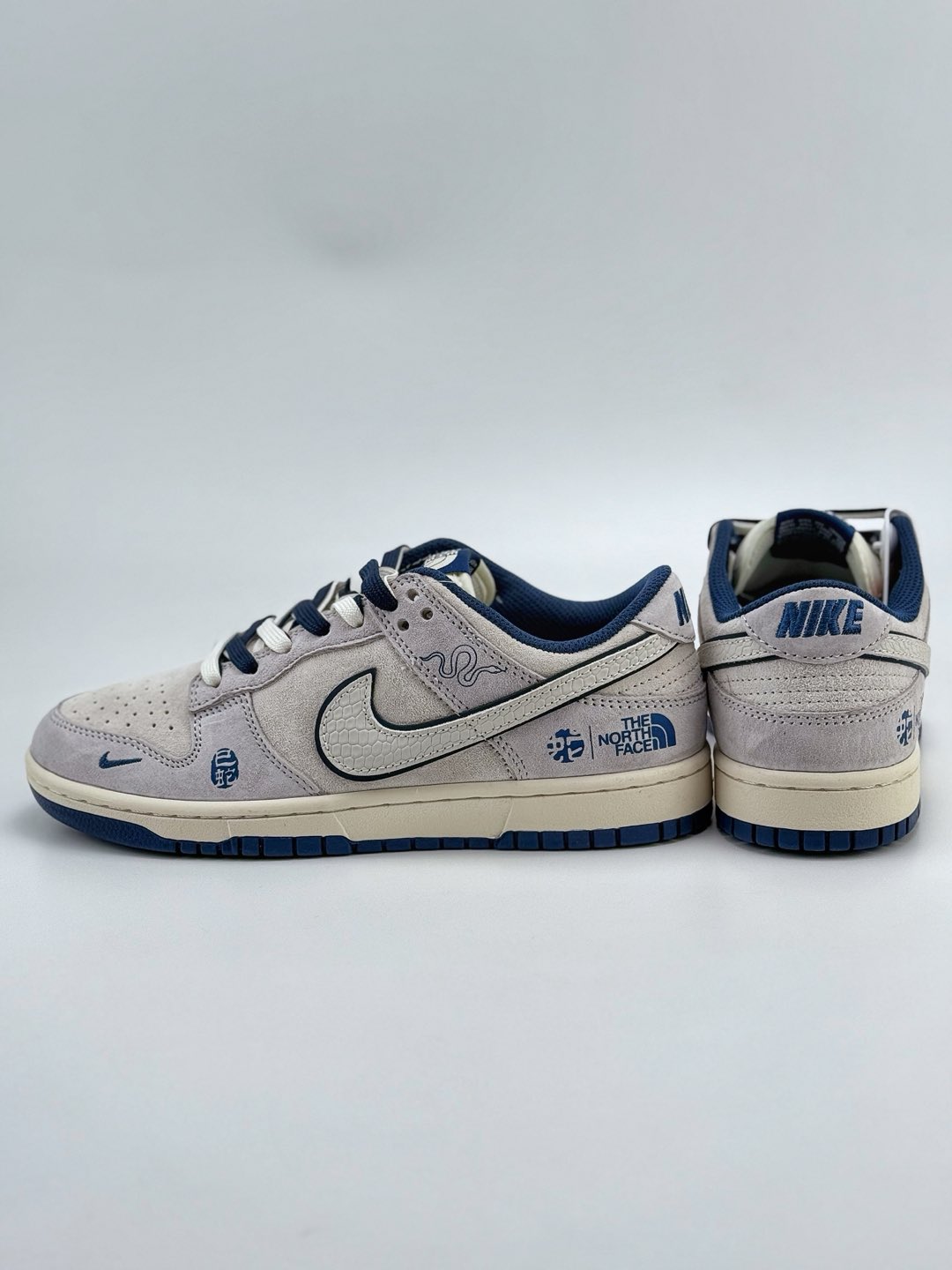 Nike SB Dunk Low x The North Face 灰蓝小钩双鞋带  DM6868-014