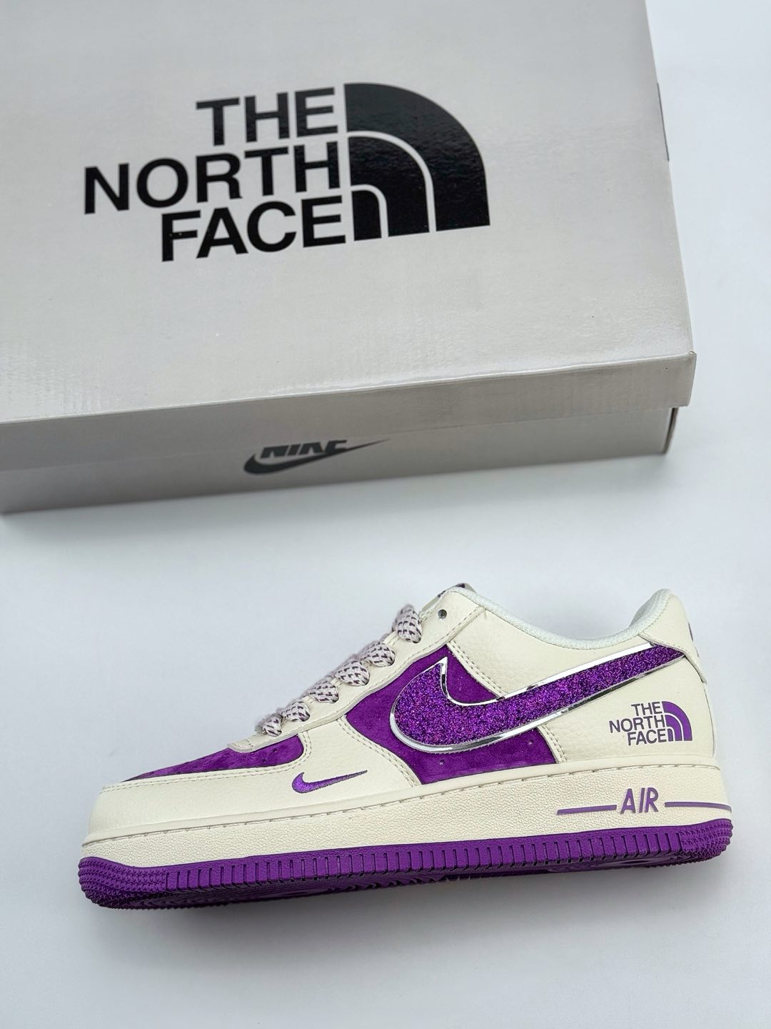 Nike Air Force 1 Low 07 x The North Face 白紫小钩满天星  QY6818-536