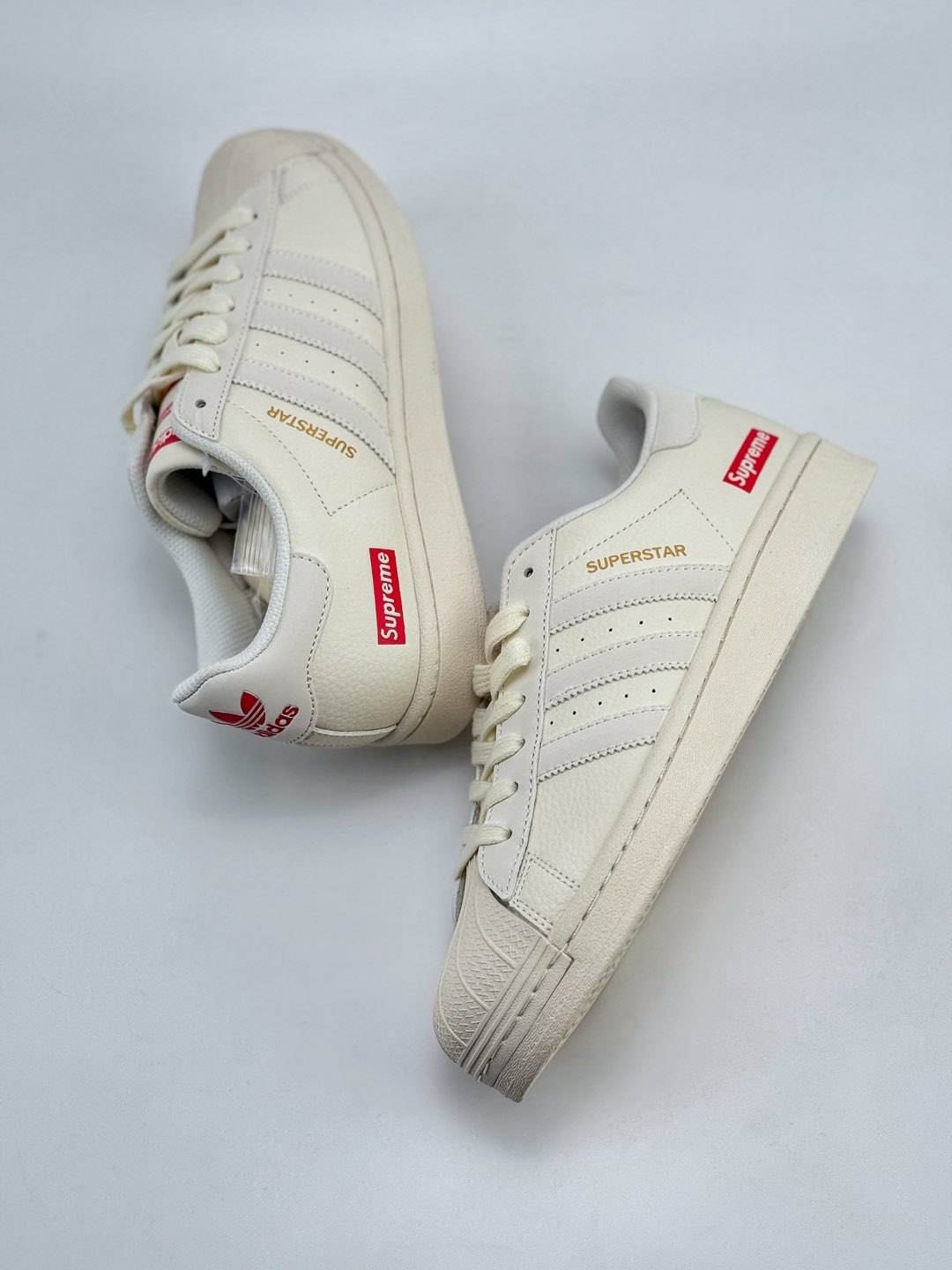 AD Originals Superstar x Supreme 奶白   BZ2510