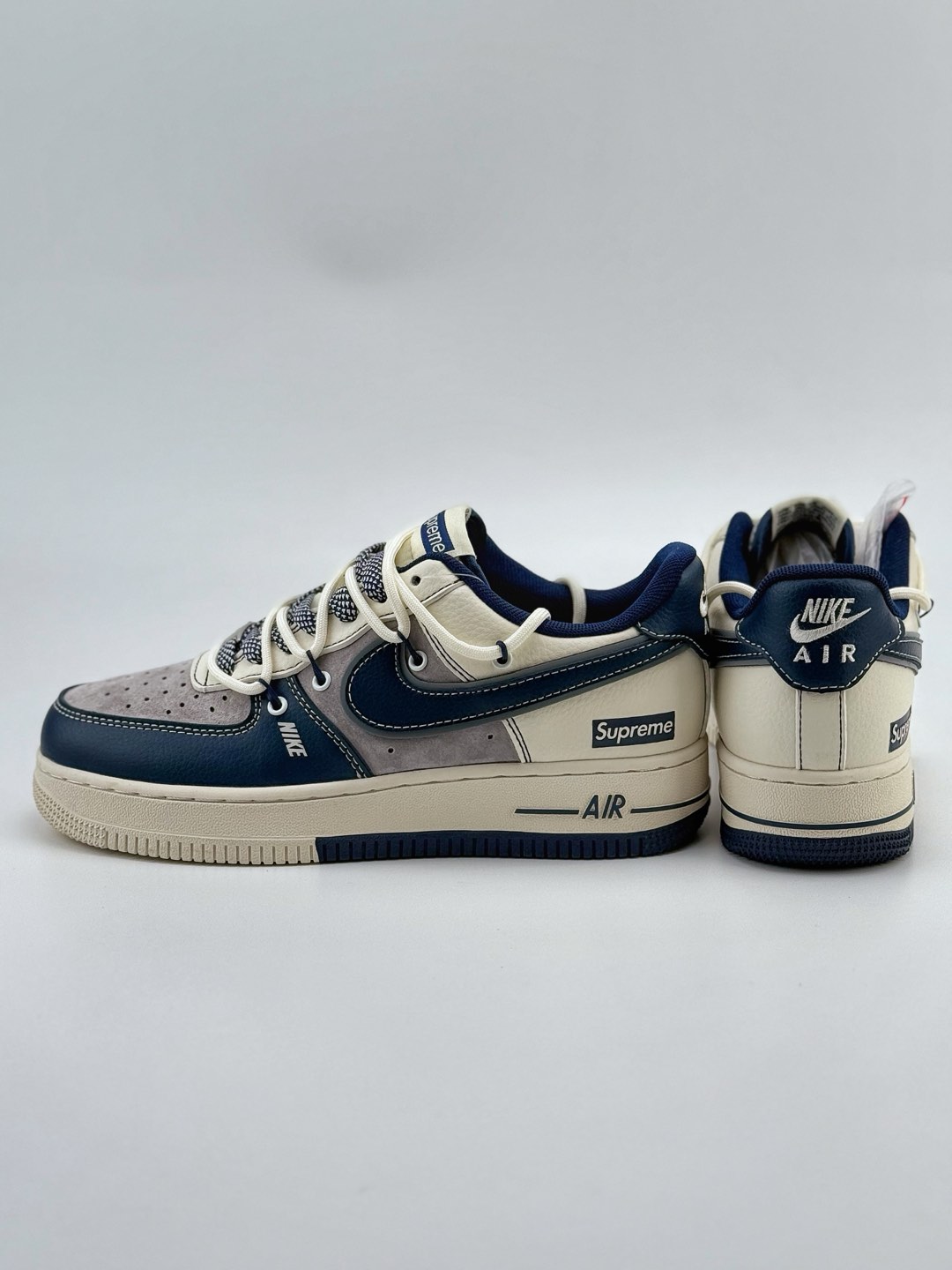 Nike Air Force 1 Low 07 x Supreme 灰蓝白绑带满天星 DM6688-018