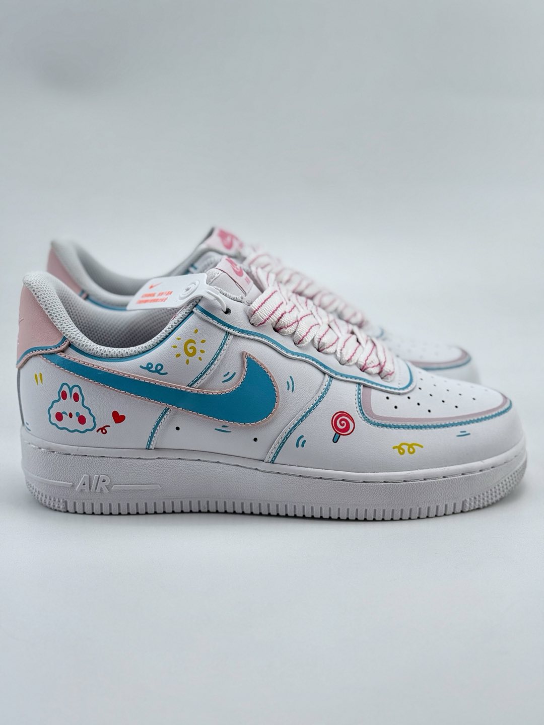 Nike Air Force 1 Low 07 白蓝粉涂鸦  TY0301-111