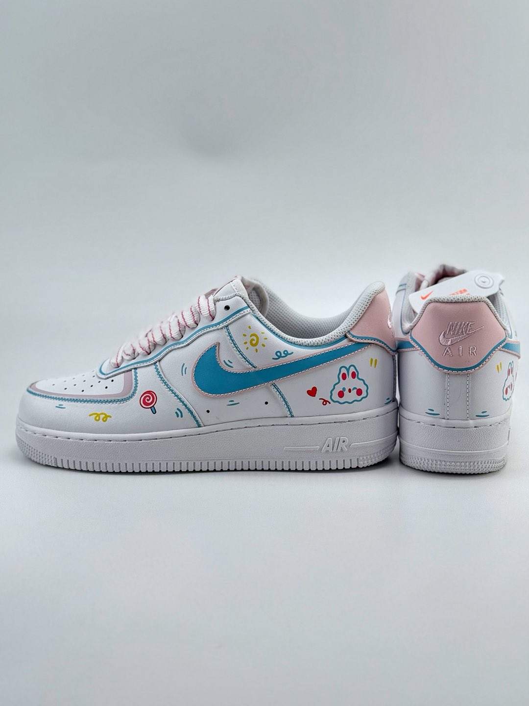 Nike Air Force 1 Low 07 白蓝粉涂鸦  TY0301-111