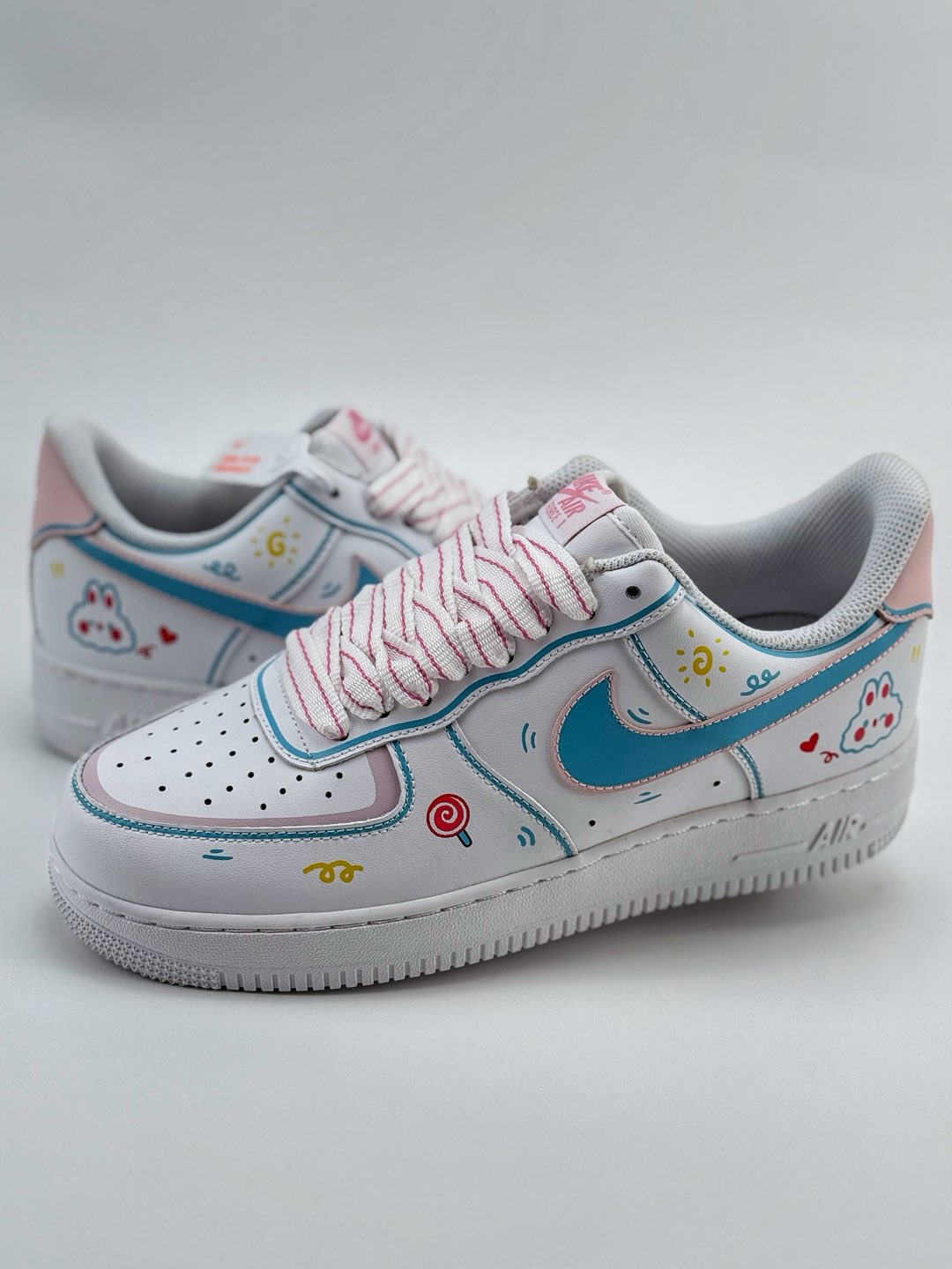 Nike Air Force 1 Low 07 白蓝粉涂鸦  TY0301-111