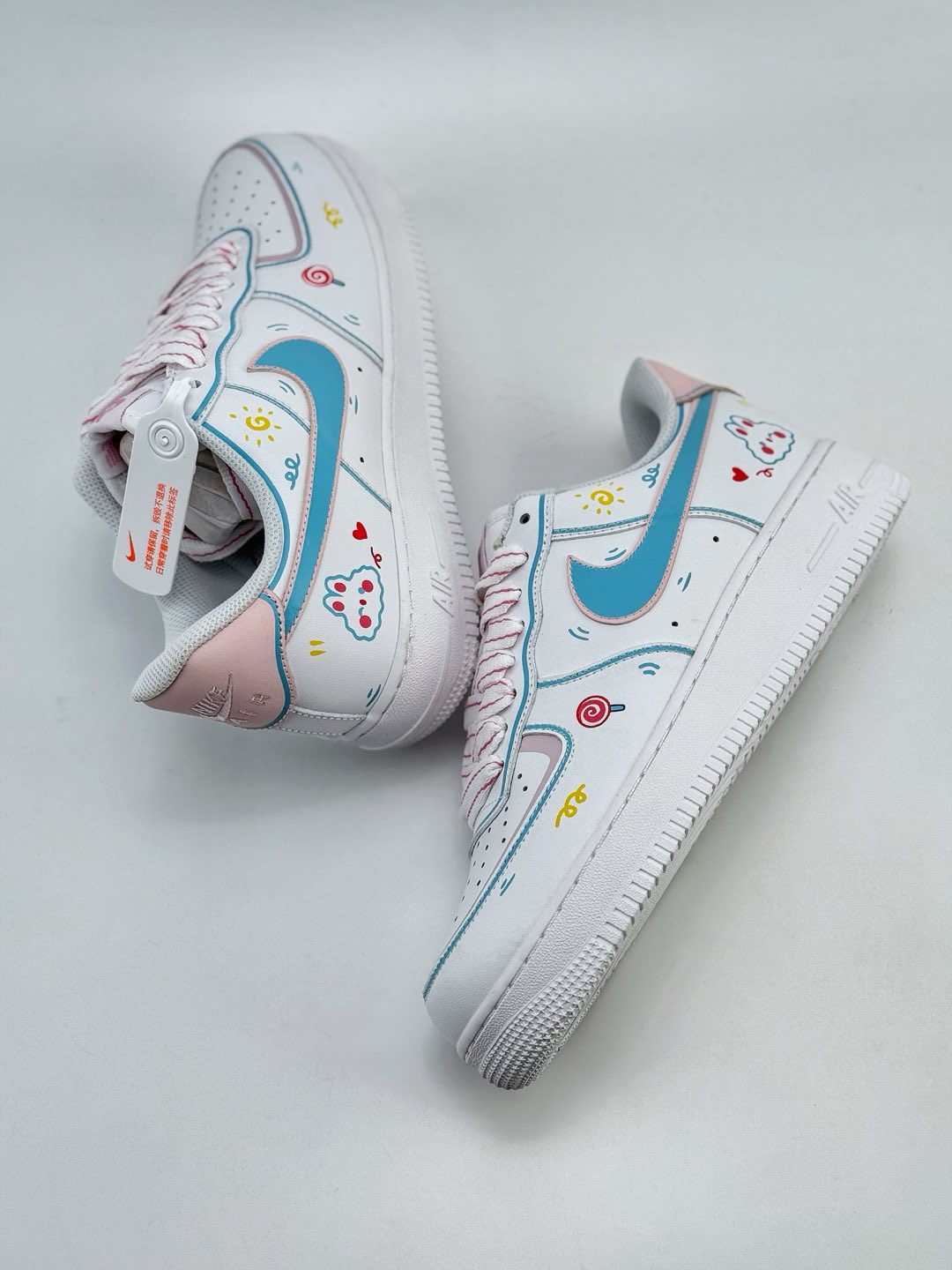 Nike Air Force 1 Low 07 白蓝粉涂鸦  TY0301-111