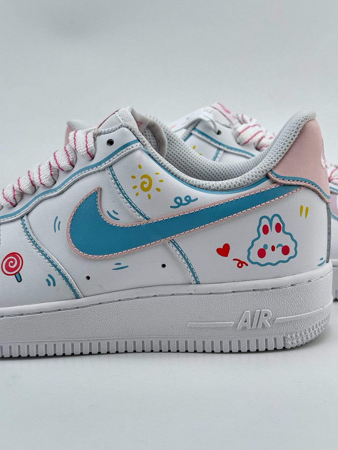 Nike Air Force 1 Low 07 白蓝粉涂鸦  TY0301-111