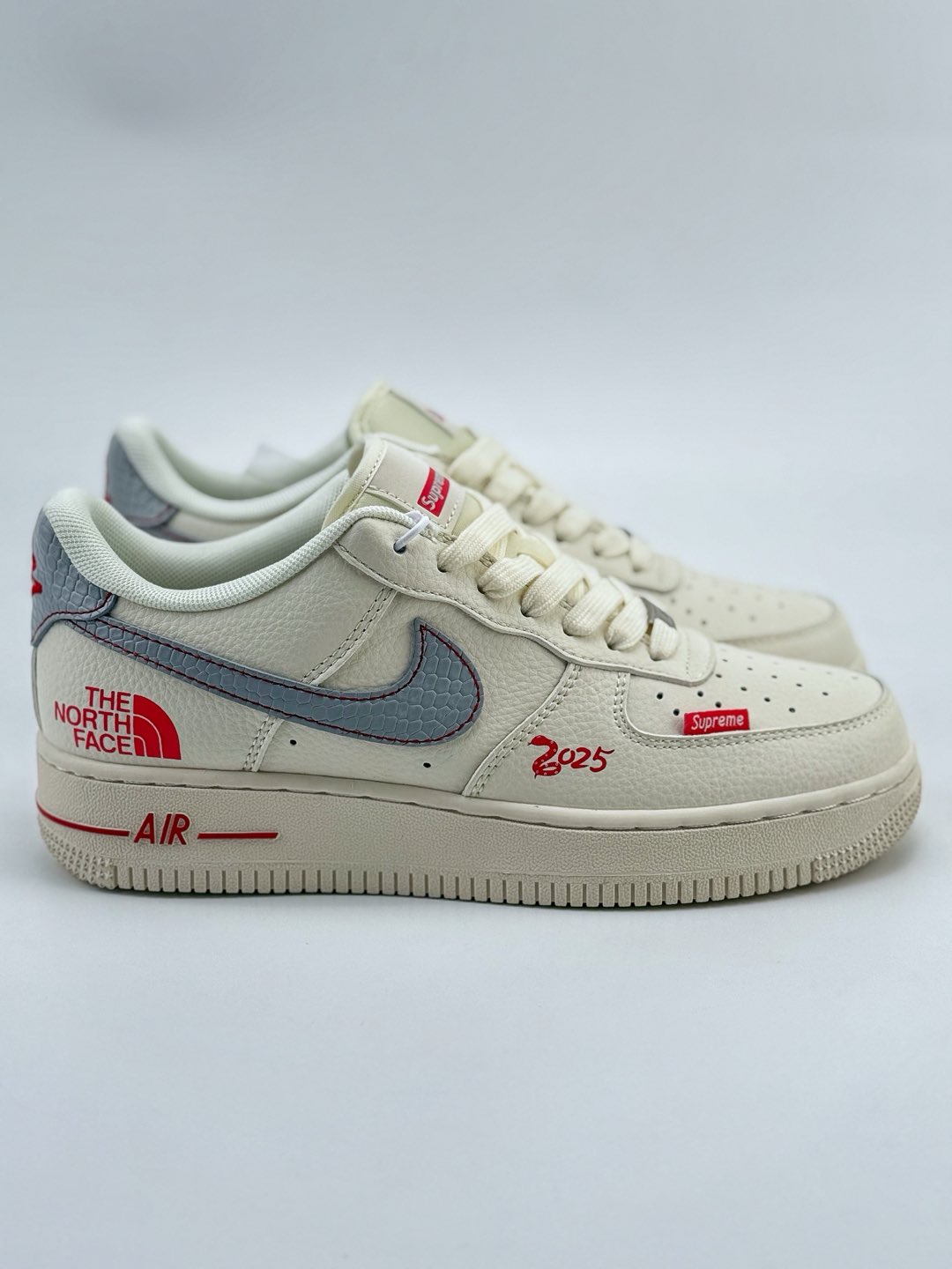 Nike Air Force 1 Low 07 x The North Face x Supreme 灰蓝小标  XF8698-042