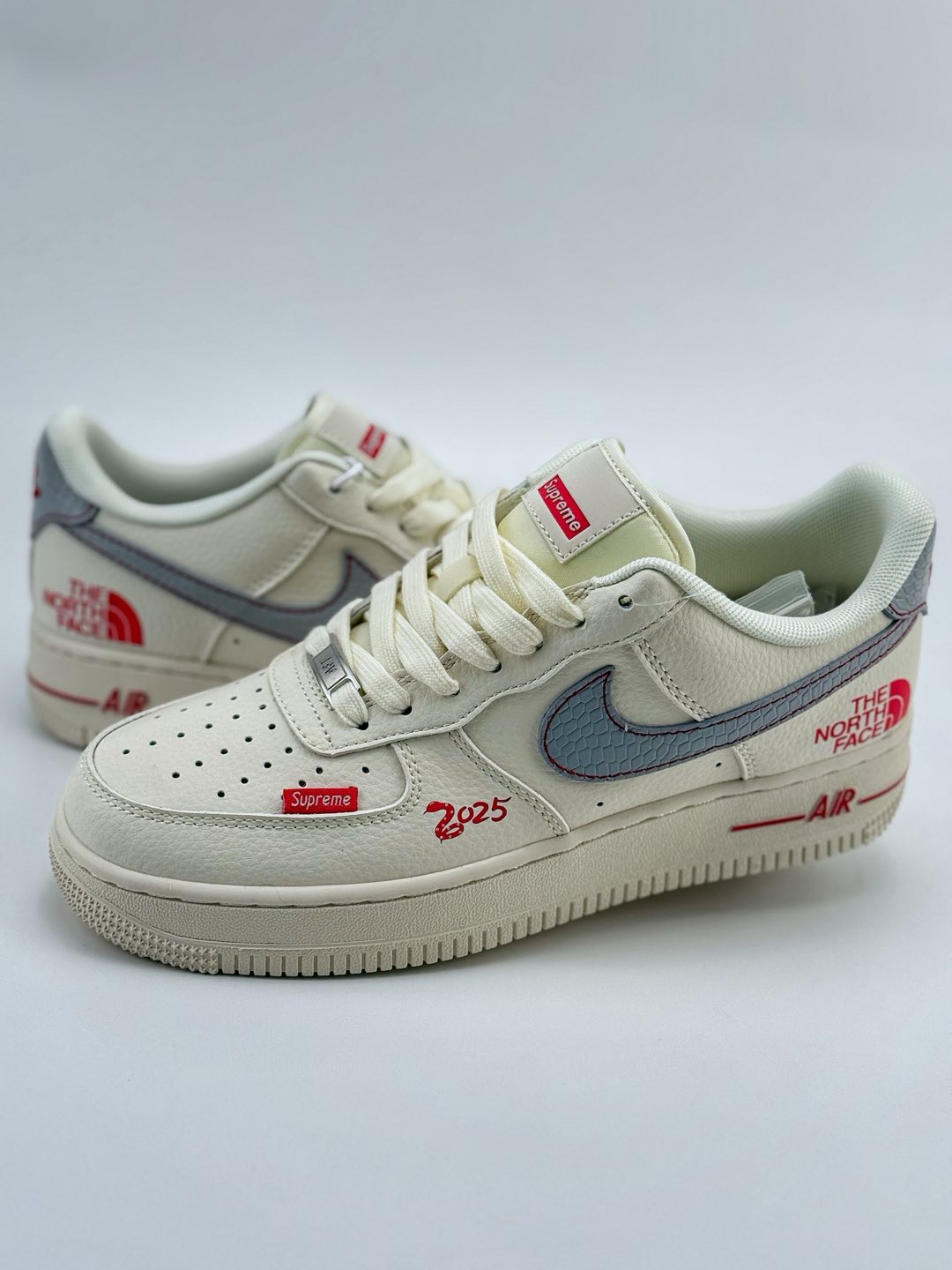 Nike Air Force 1 Low 07 x The North Face x Supreme 灰蓝小标  XF8698-042