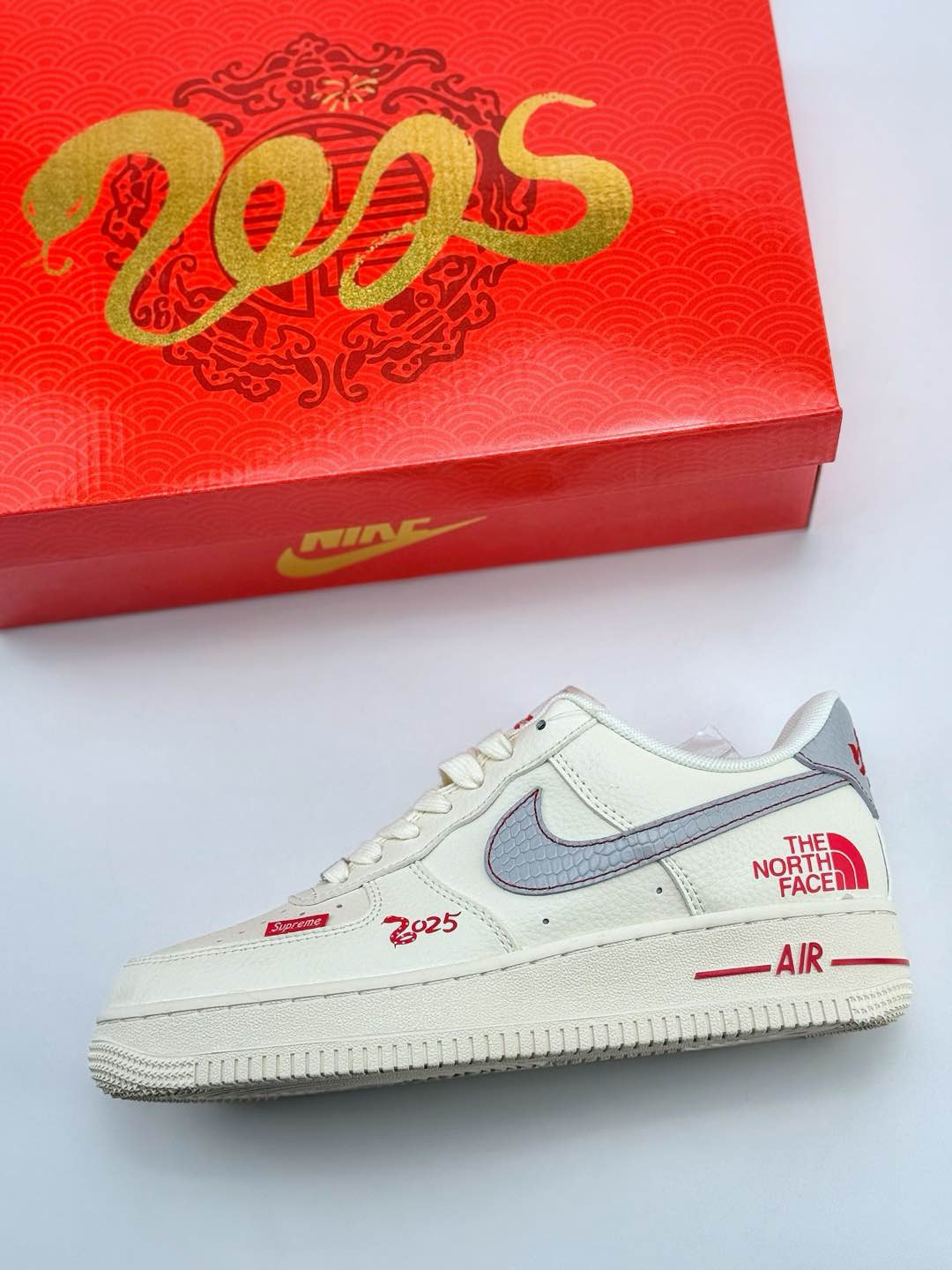 Nike Air Force 1 Low 07 x The North Face x Supreme 灰蓝小标  XF8698-042