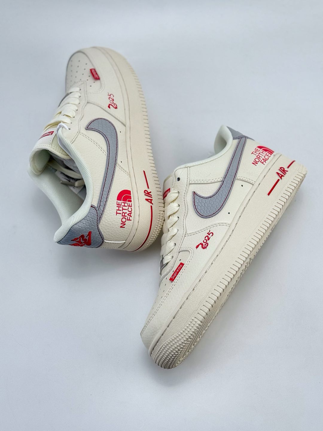 Nike Air Force 1 Low 07 x The North Face x Supreme 灰蓝小标  XF8698-042