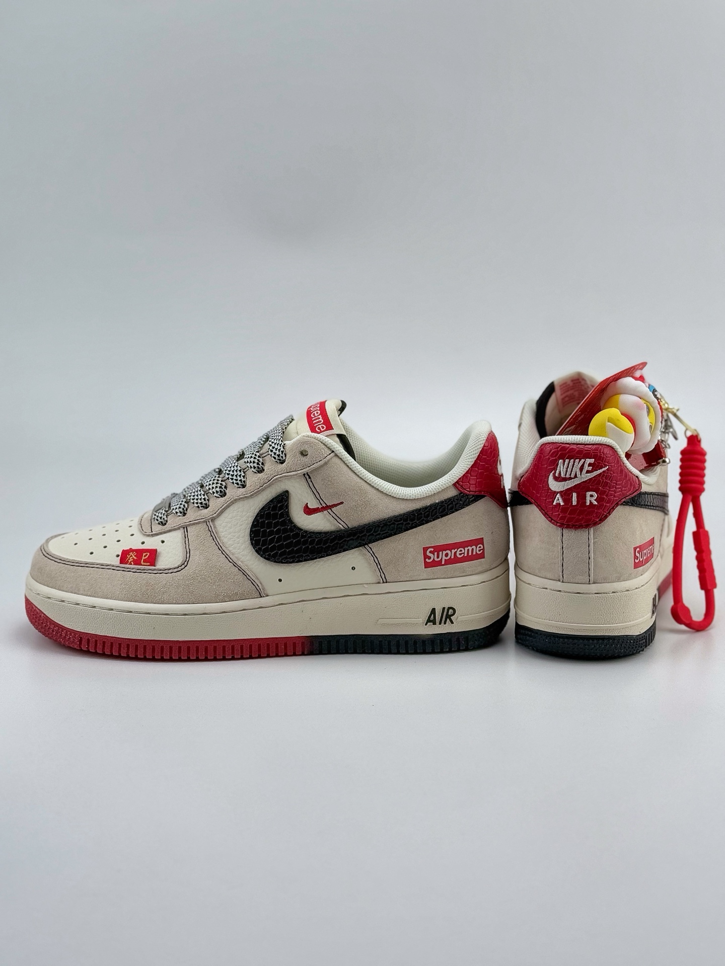Nike Air Force 1 Low 07 x Supreme 蛇年限定 米红小钩满天星 HH7518-033