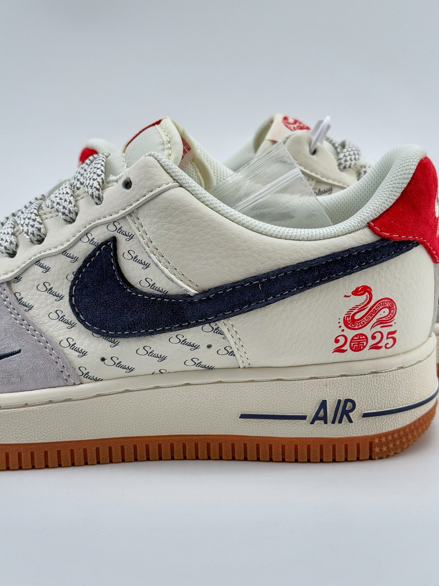 Nike Air Force 1 Low 07 x Stussy 蛇年限定 白灰蓝小钩满天星  XS1958-502