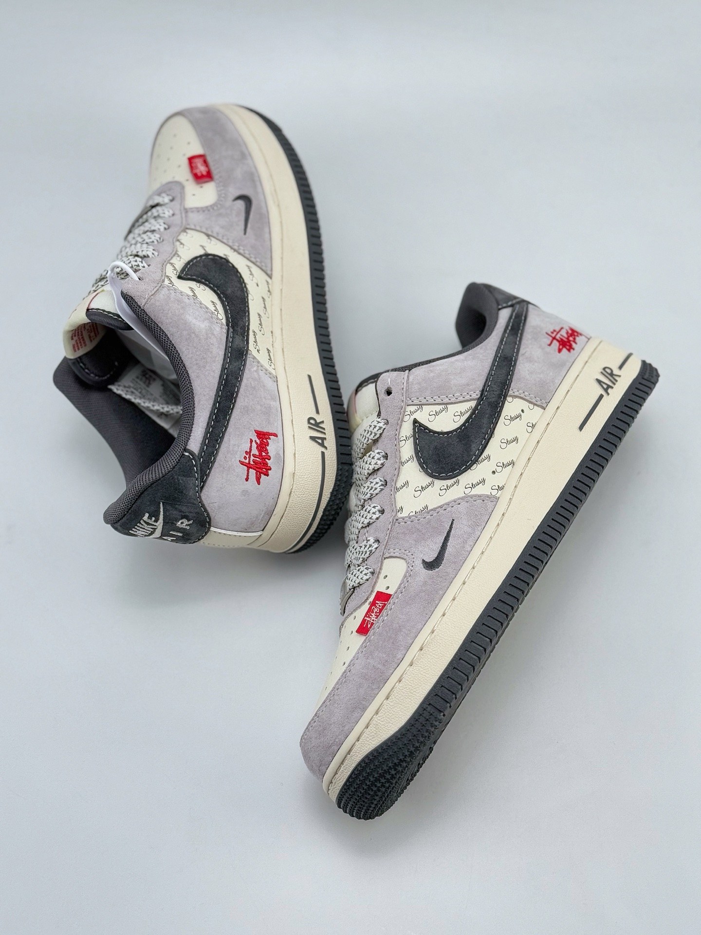 Nike Air Force 1 Low 07 x Stussy 白灰小钩满天星  XS1958-501