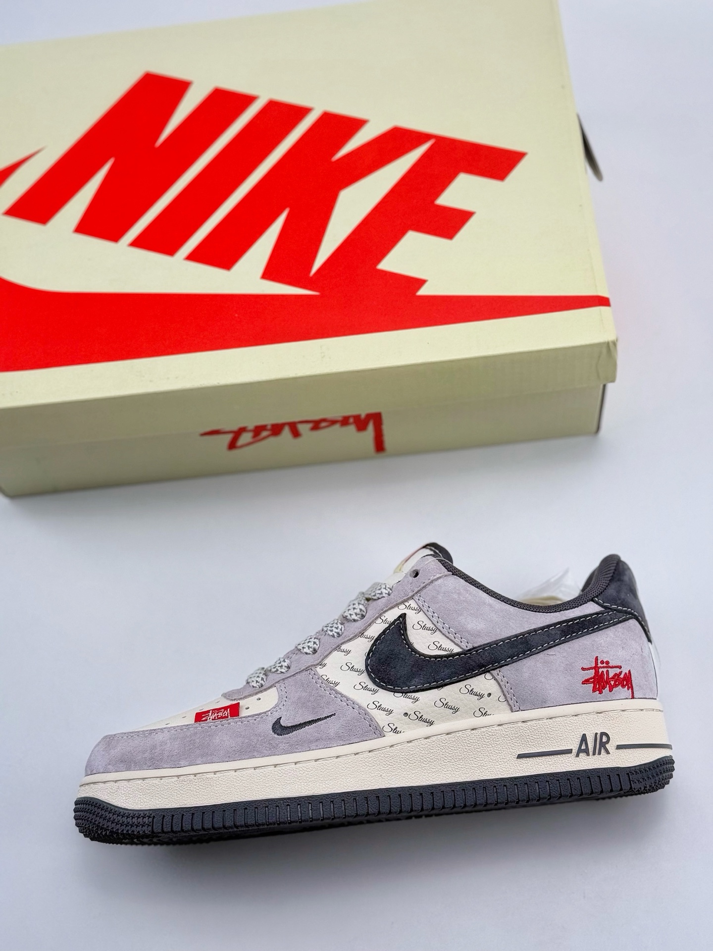 Nike Air Force 1 Low 07 x Stussy 白灰小钩满天星  XS1958-501