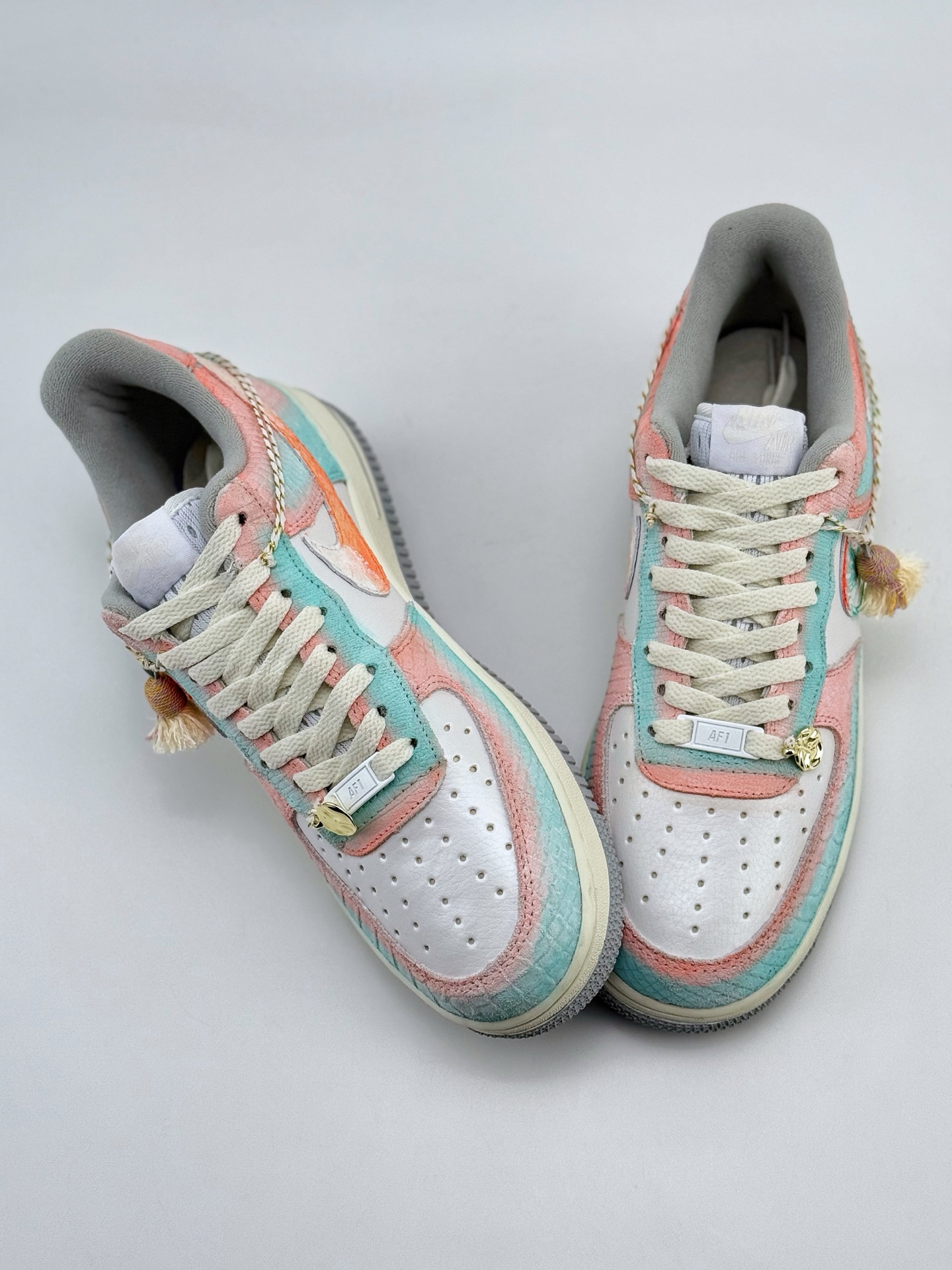 Nike Air Force 1 Low 07 CNY蛇年限定 蒸汽木偶 画蛇添足 春迟雨 粉绿  DX2678-111