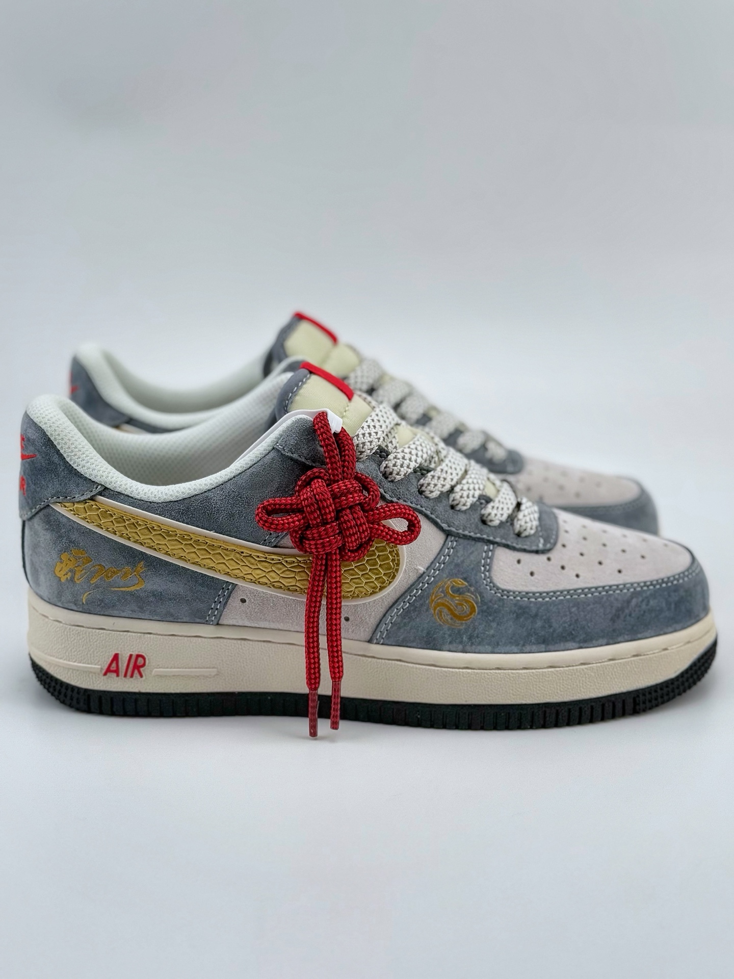 Nike Air Force 1 Low 07 蛇年限定 灰蓝金 满天星  XZ2025-688