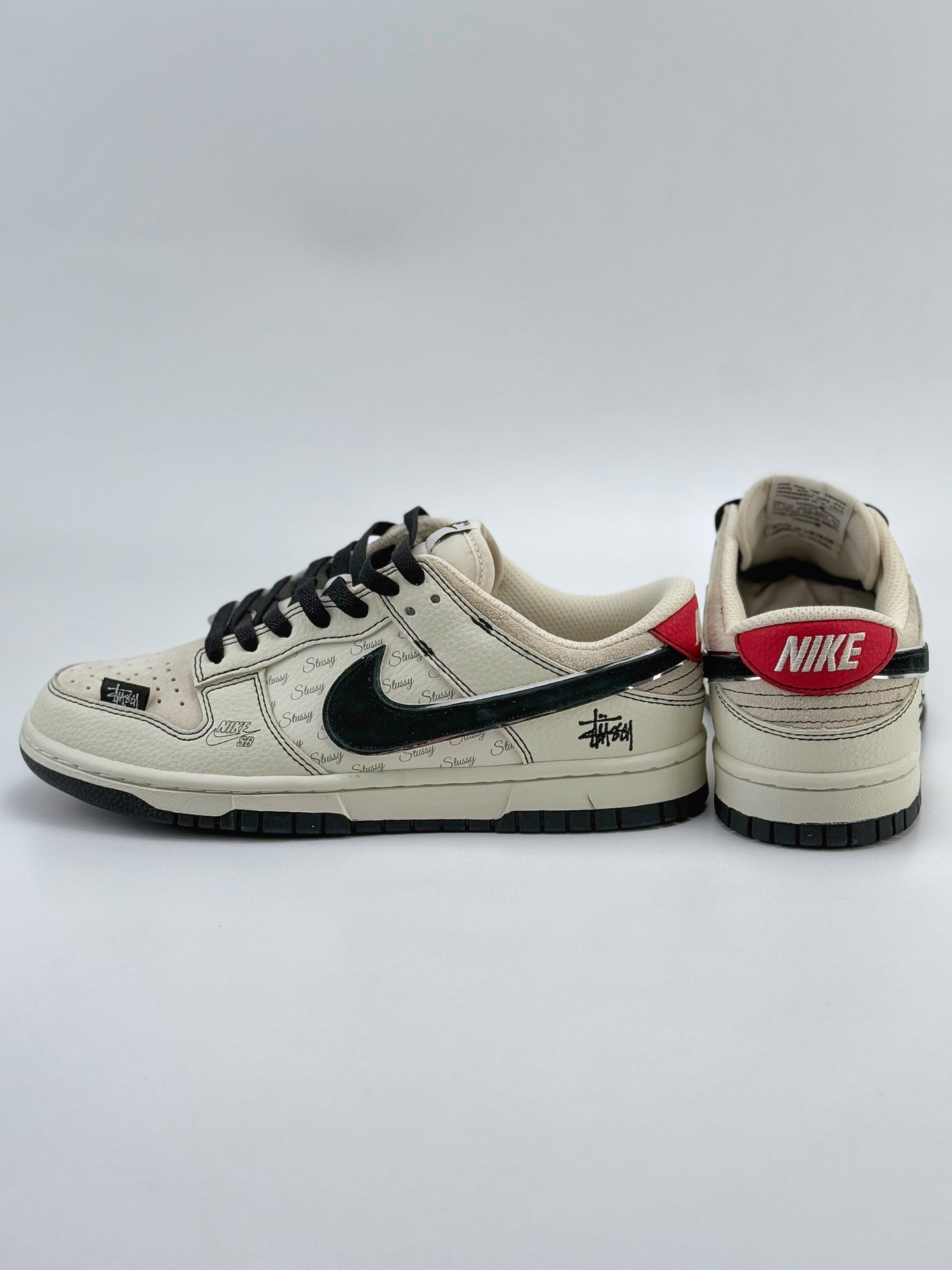 Nike SB Dunk Low x Stussy 白黑红  DJ2024-115