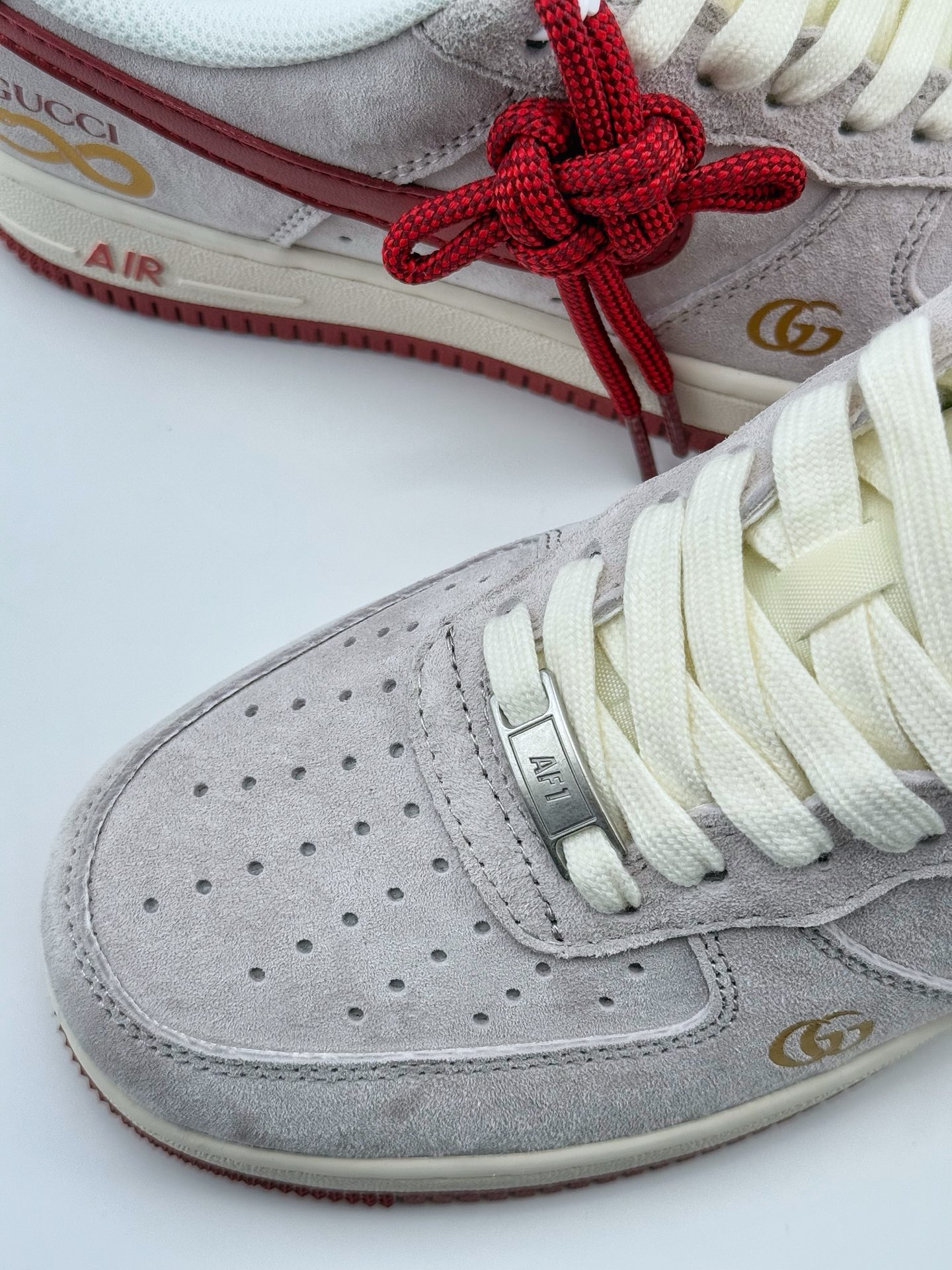 Nike Air Force 1 Low 07 x GUCCI 蛇年限定 灰红  XZ6188-020