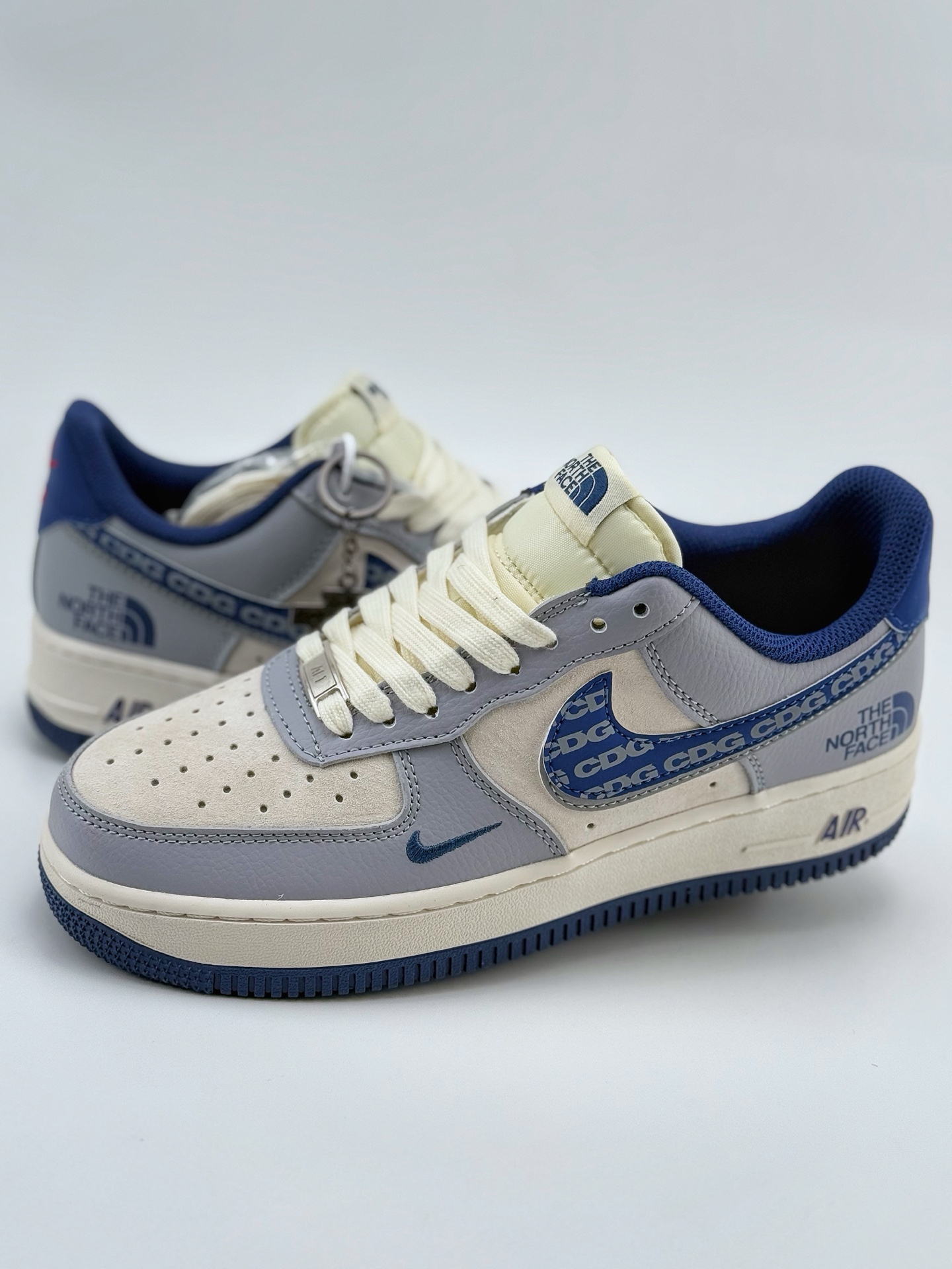 Nike Air Force 1 Low 07 x The North Face x CDG 白灰蓝小钩 DM6688-019