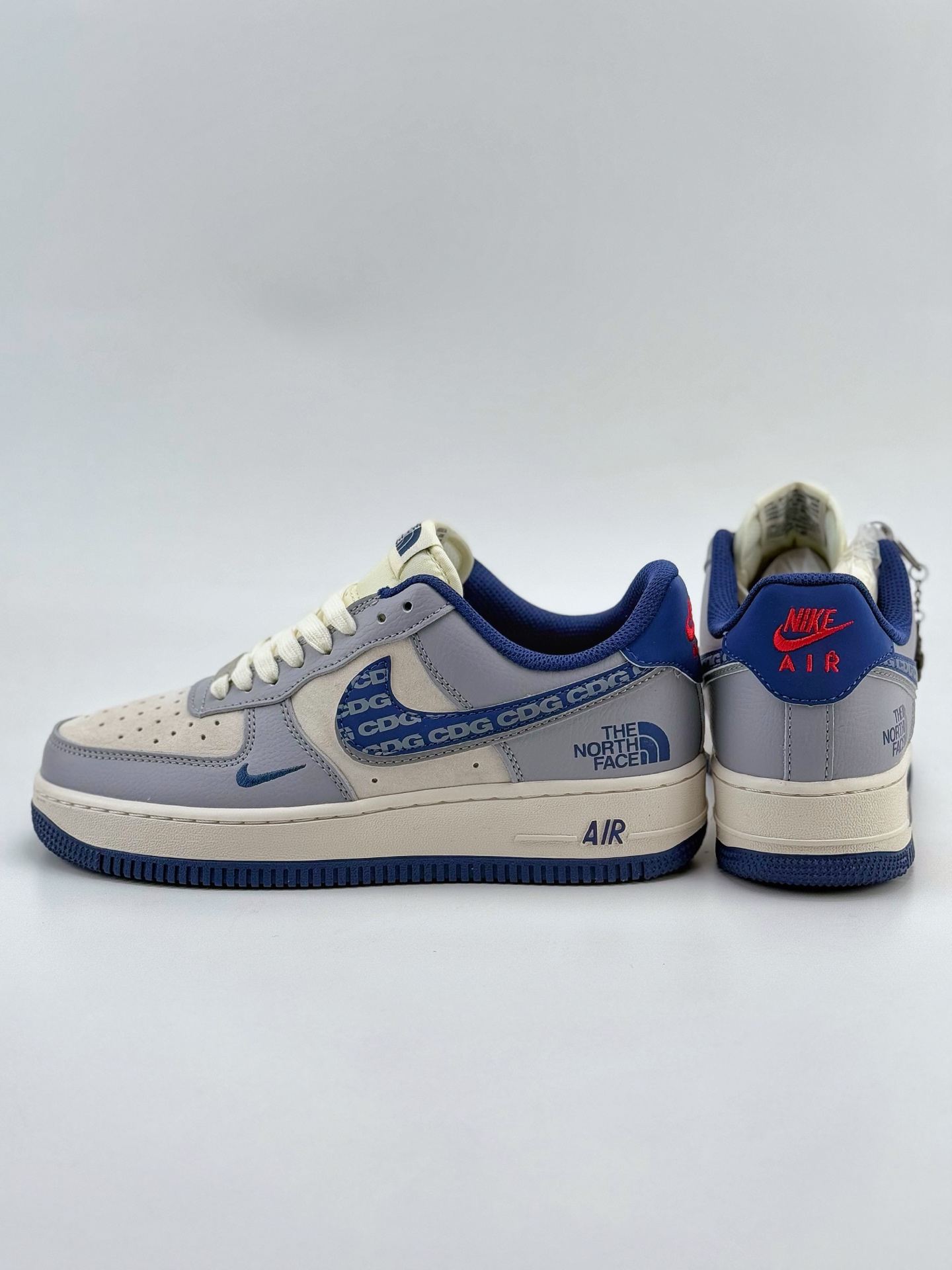 Nike Air Force 1 Low 07 x The North Face x CDG 白灰蓝小钩 DM6688-019