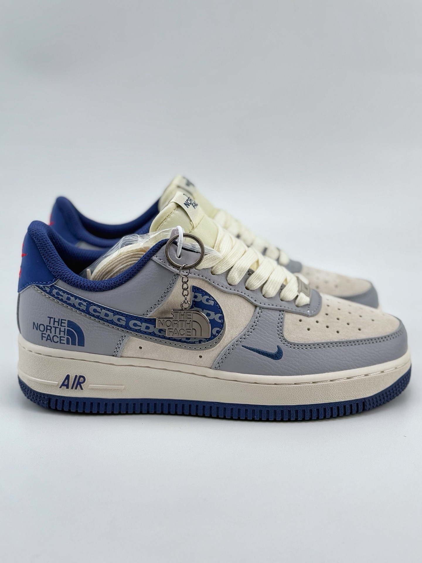 Nike Air Force 1 Low 07 x The North Face x CDG 白灰蓝小钩 DM6688-019
