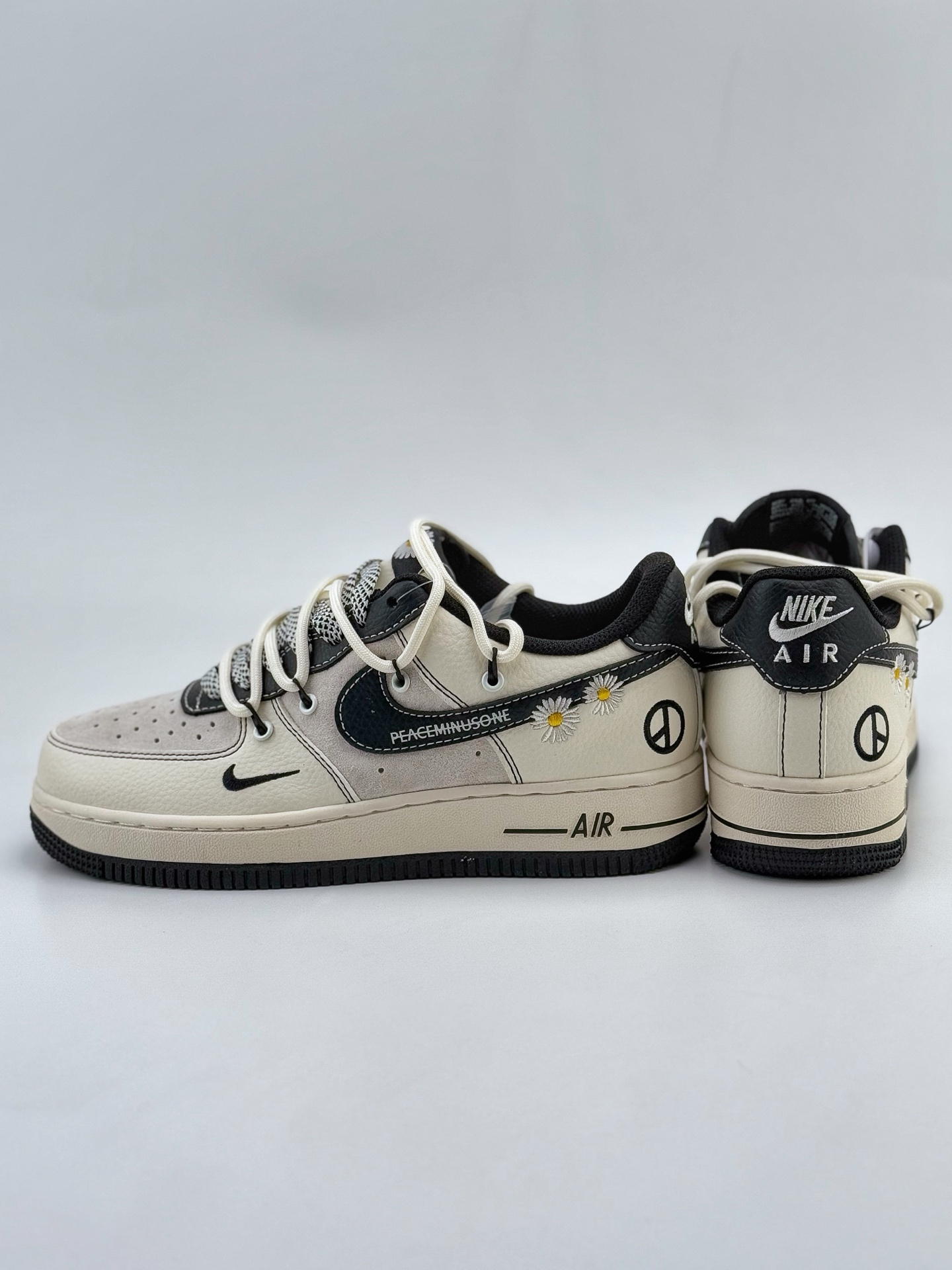 Nike Air Force 1 Low 07 x Peaceminusone 白灰黑小钩雏菊绑带满天星  DM6688-012