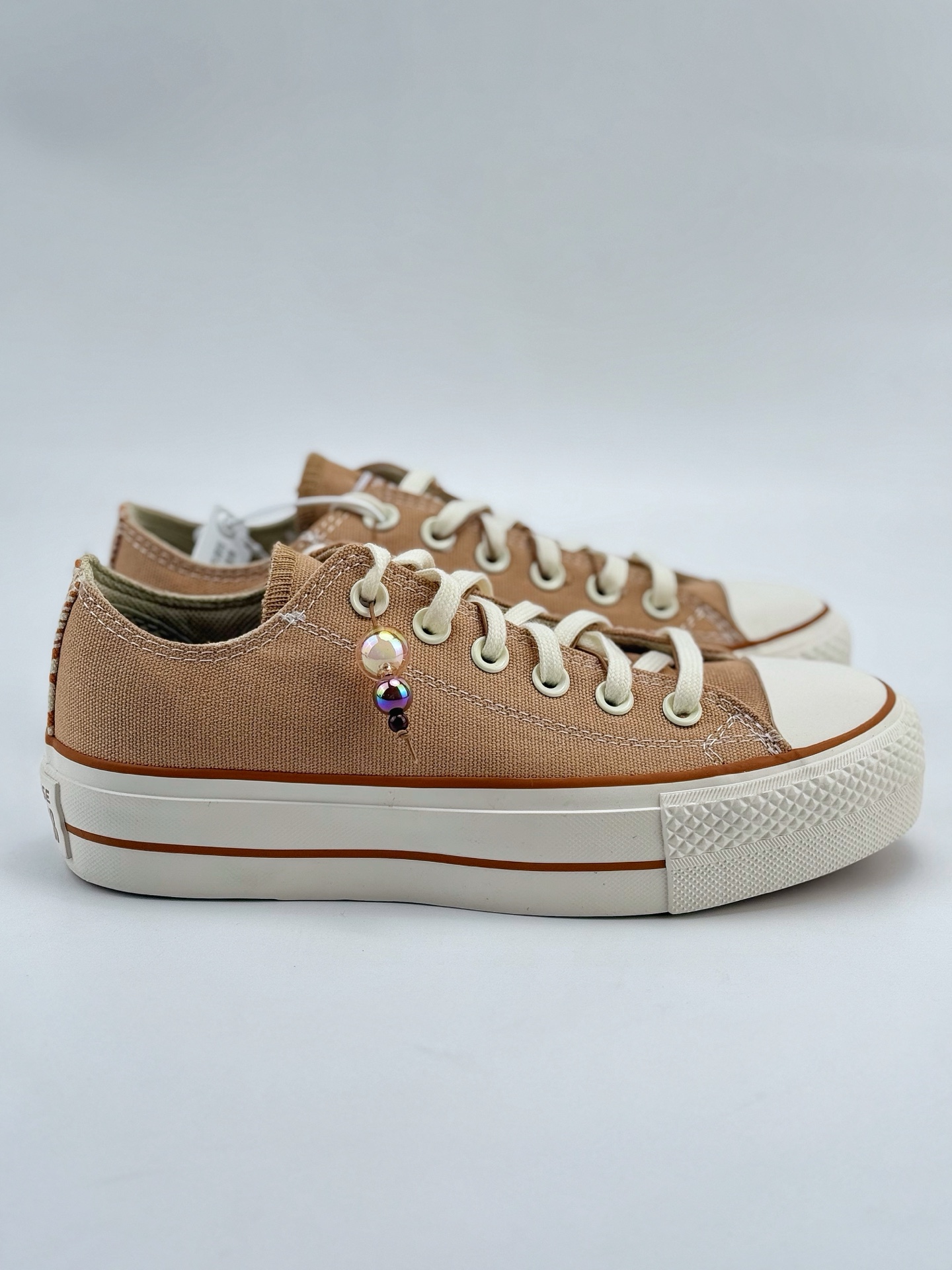 Converse匡威咖啡系列 All star 咖啡豆奶茶色焦糖玛奇朵增高厚底松榚底休闲帆布鞋  A11619C