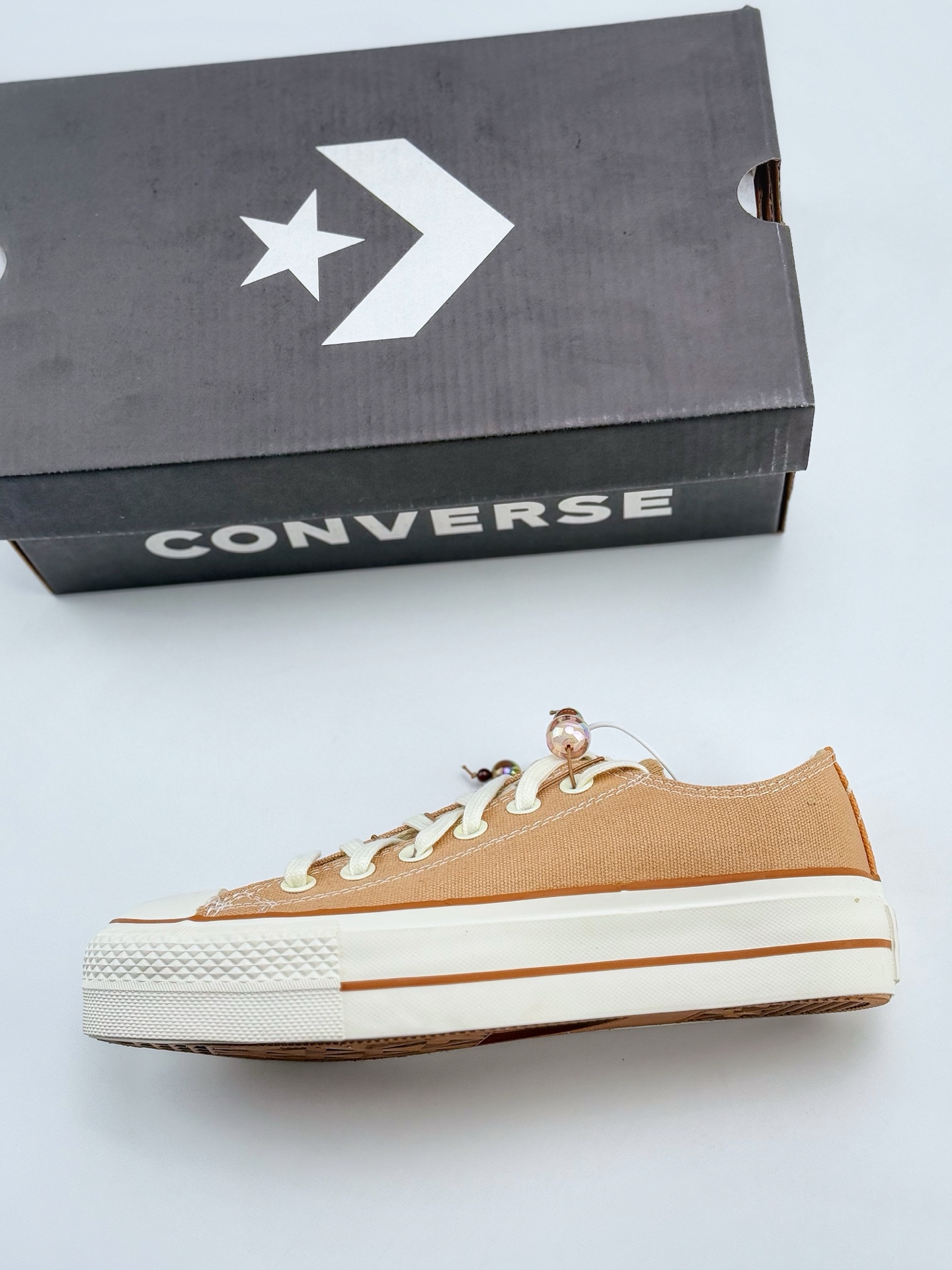Converse匡威咖啡系列 All star 咖啡豆奶茶色焦糖玛奇朵增高厚底松榚底休闲帆布鞋  A11619C