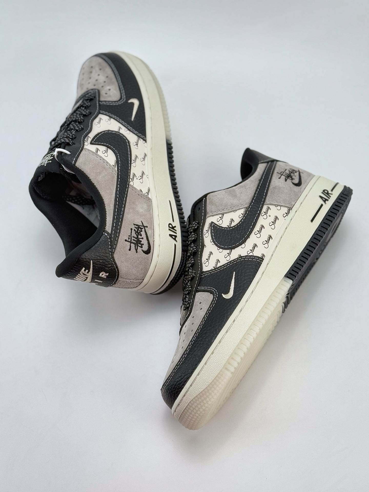 Nike Air Force 1 Low 07 x Stussy 黑灰小钩满天星  CH6336-518