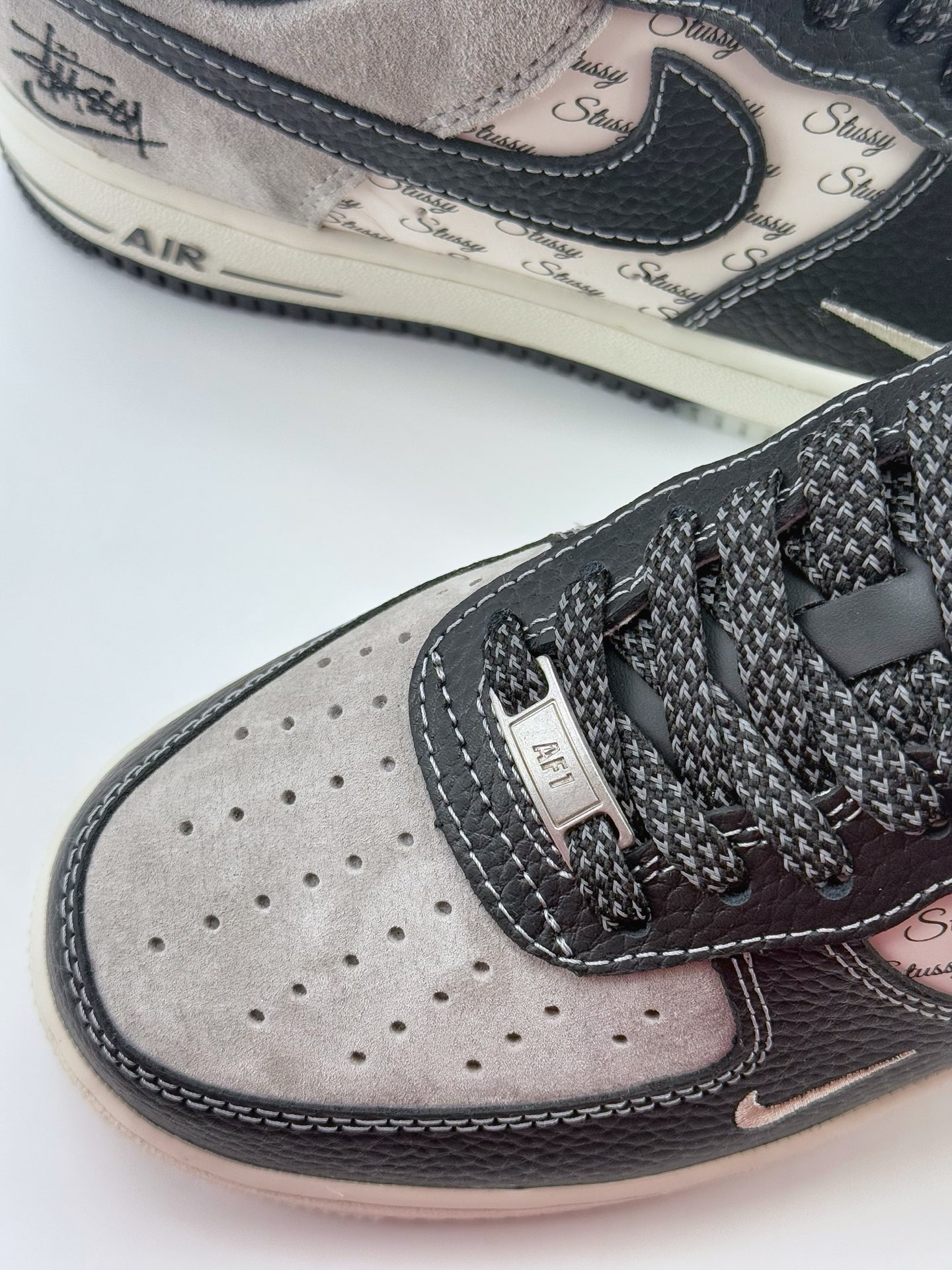 Nike Air Force 1 Low 07 x Stussy 黑灰小钩满天星  CH6336-518