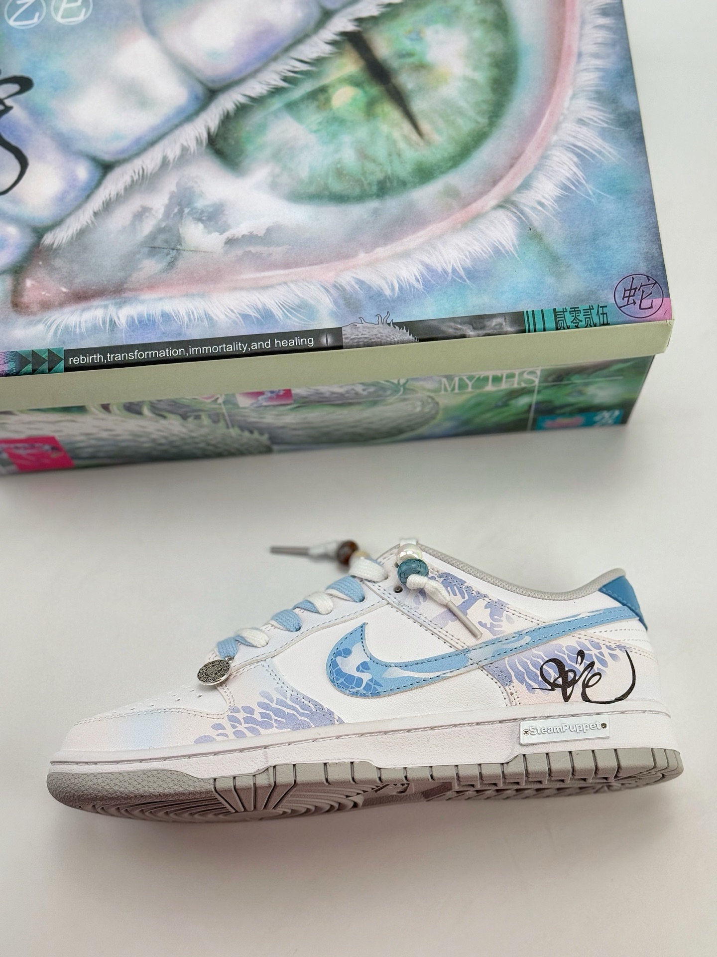 Nike SB Dunk Low CNY蛇年 蒸汽木偶 灵蛇之珠 蓝白  DD1391-103