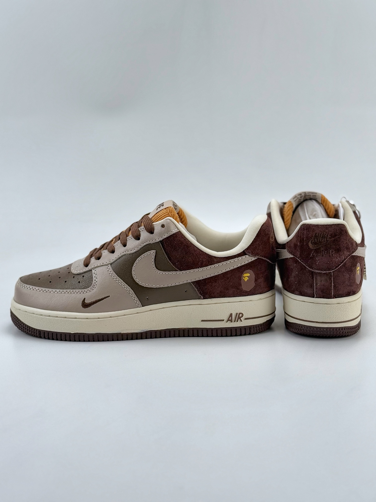 Nike Air Force 1 Low 07 x BAPE 棕红小钩  KK1988-039