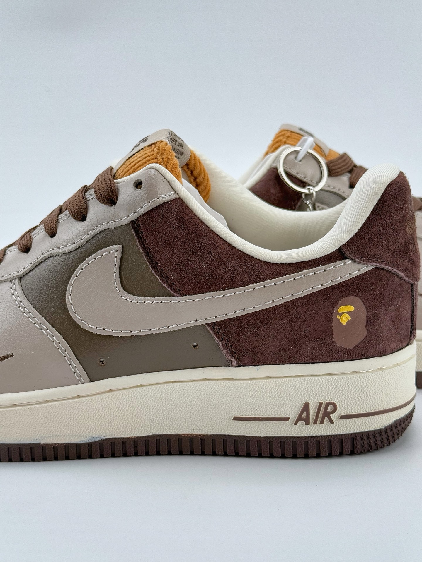 Nike Air Force 1 Low 07 x BAPE 棕红小钩  KK1988-039